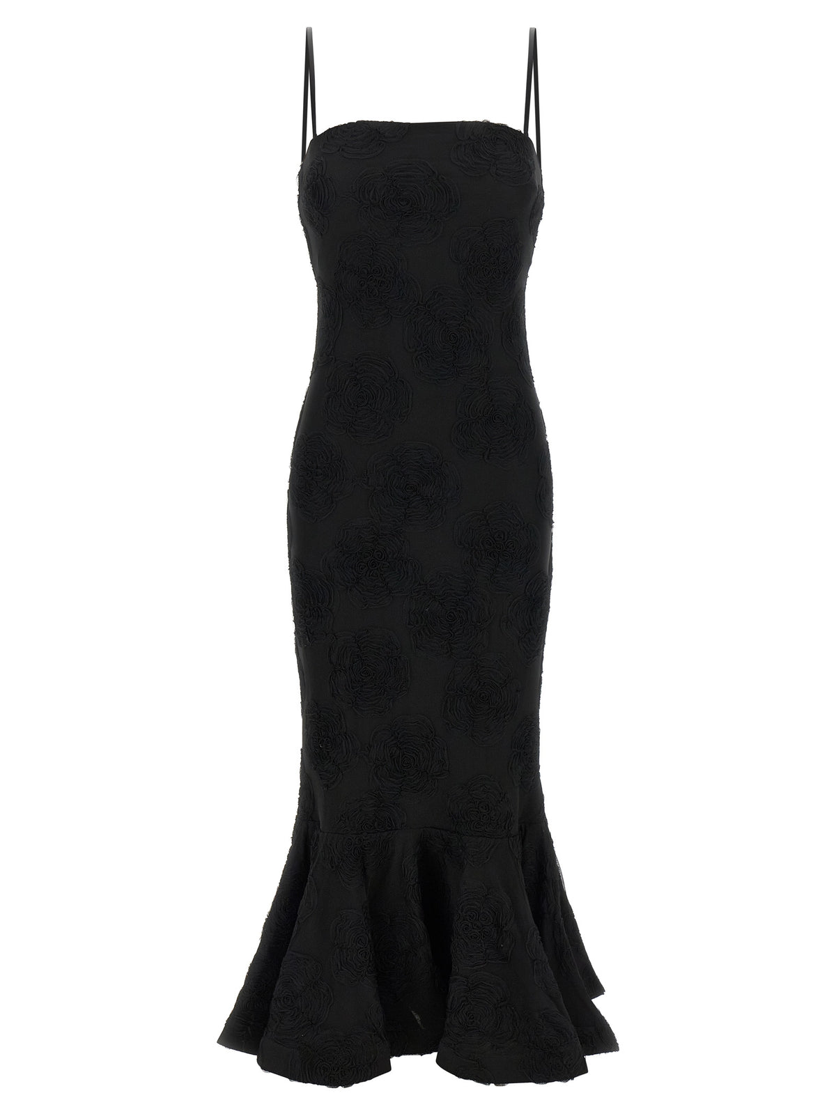 Rotate Birger Christensen 'Flower Mesh Flounce' Dress