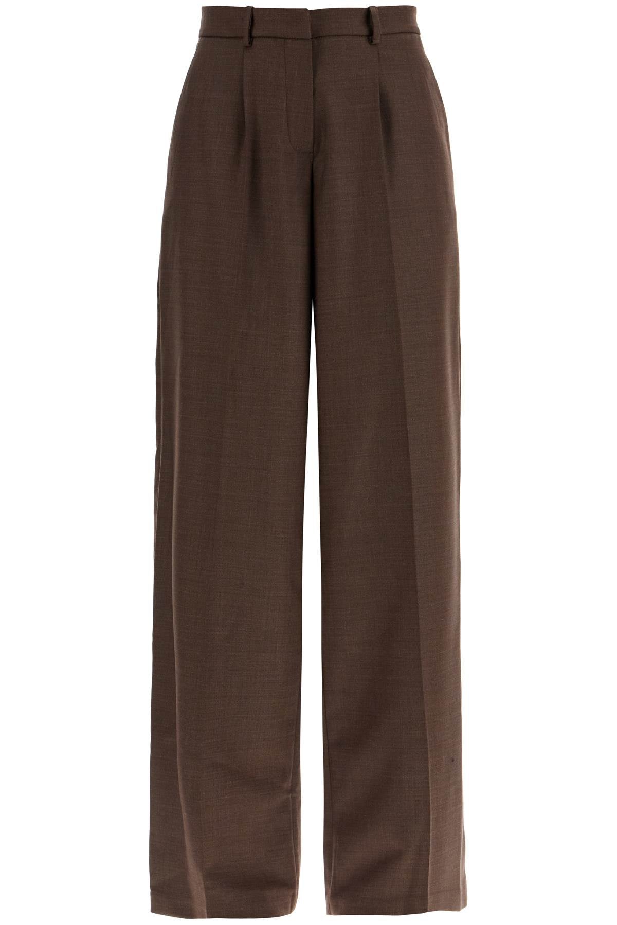 Magda Butrym Wide Stretch Wool Trousers For Comfortable Fit