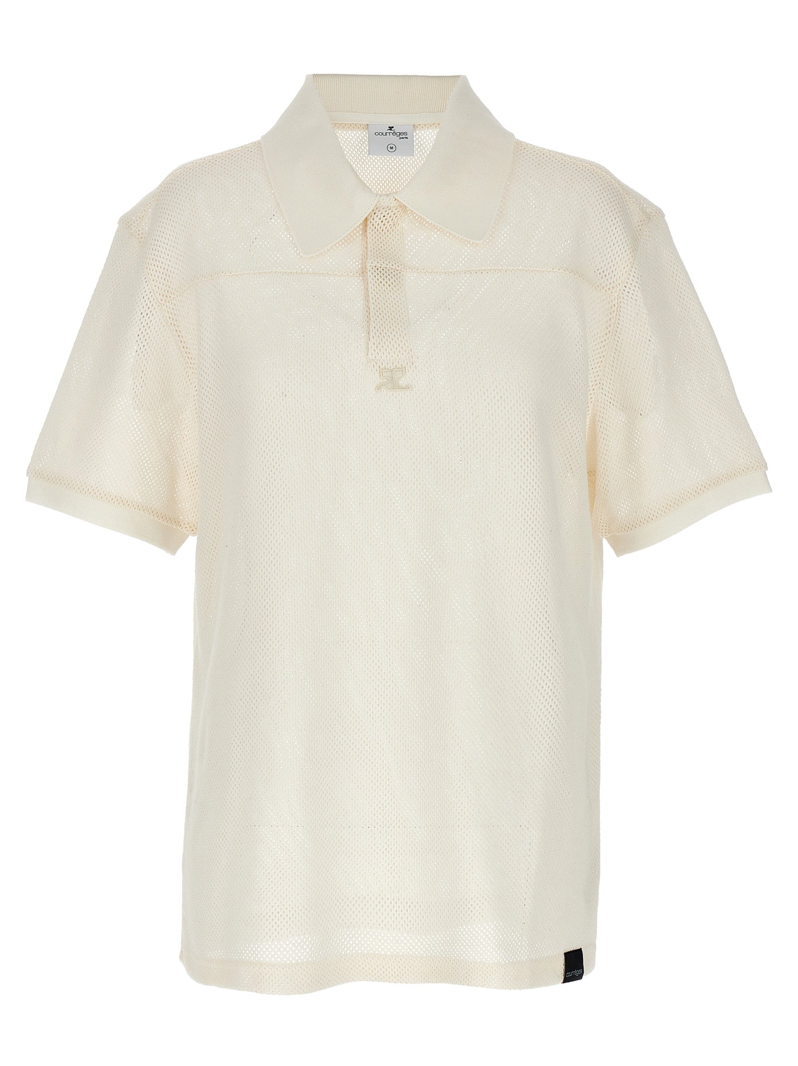 Courreges 'Ac Mesh' Polo Shirt