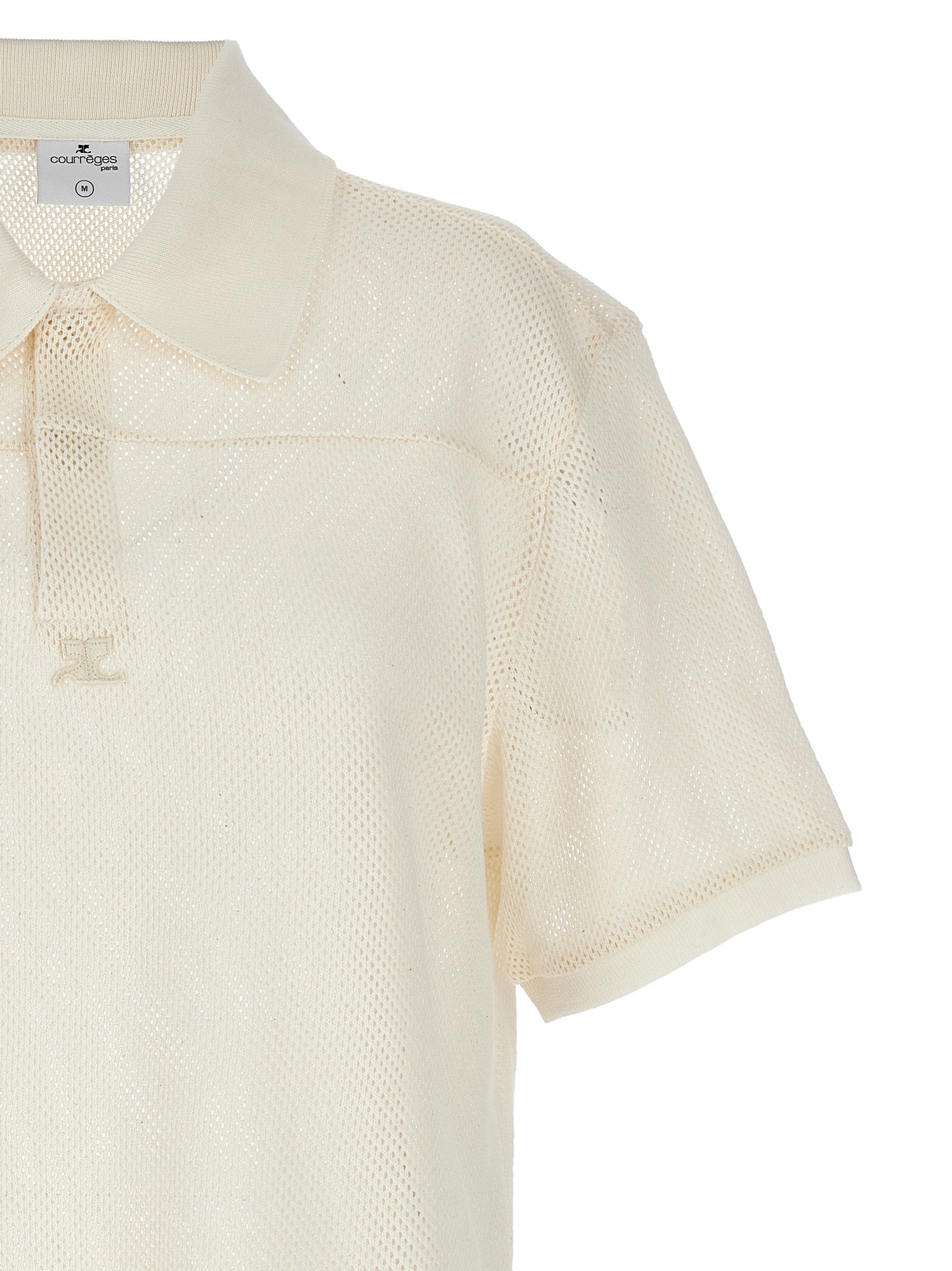 Courreges 'Ac Mesh' Polo Shirt