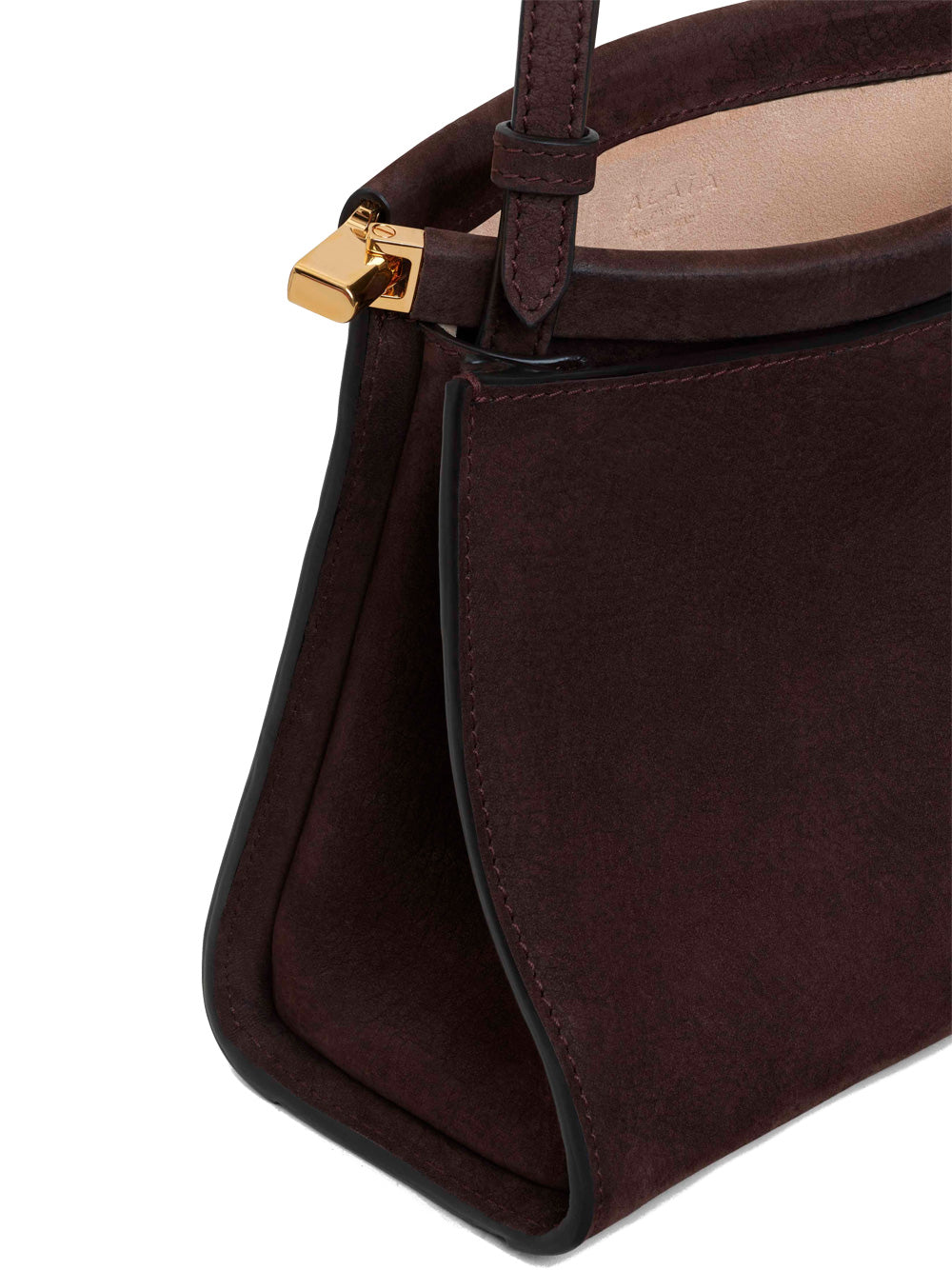 Alaïa Le Click Small Square Bag In Nubuck