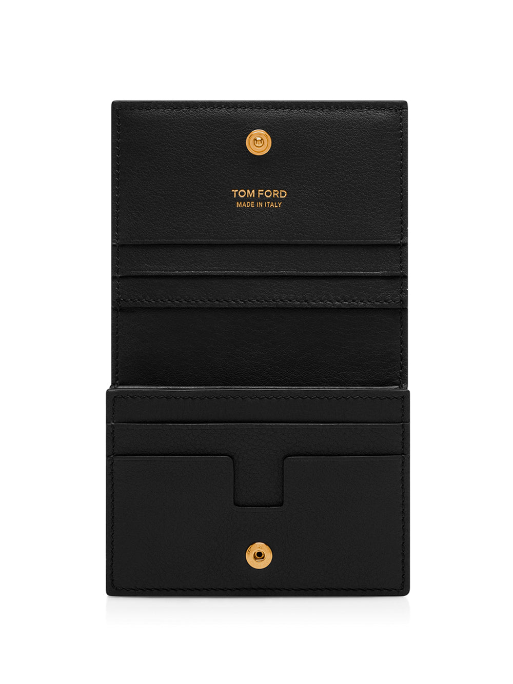 Tom Ford Natural Grain Leather Padlock Compact Wallet