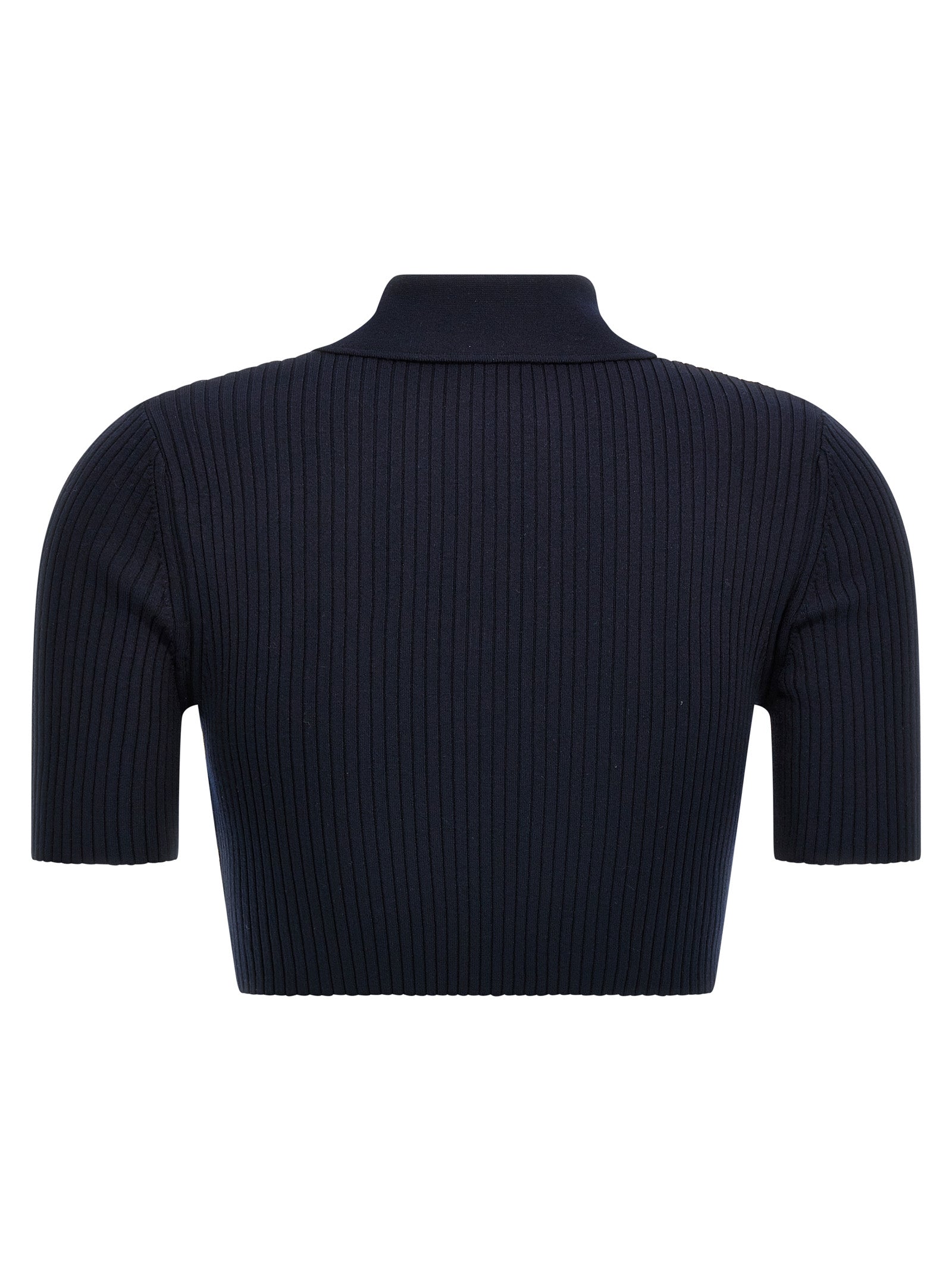 Courreges Ribbed Polo Shirt