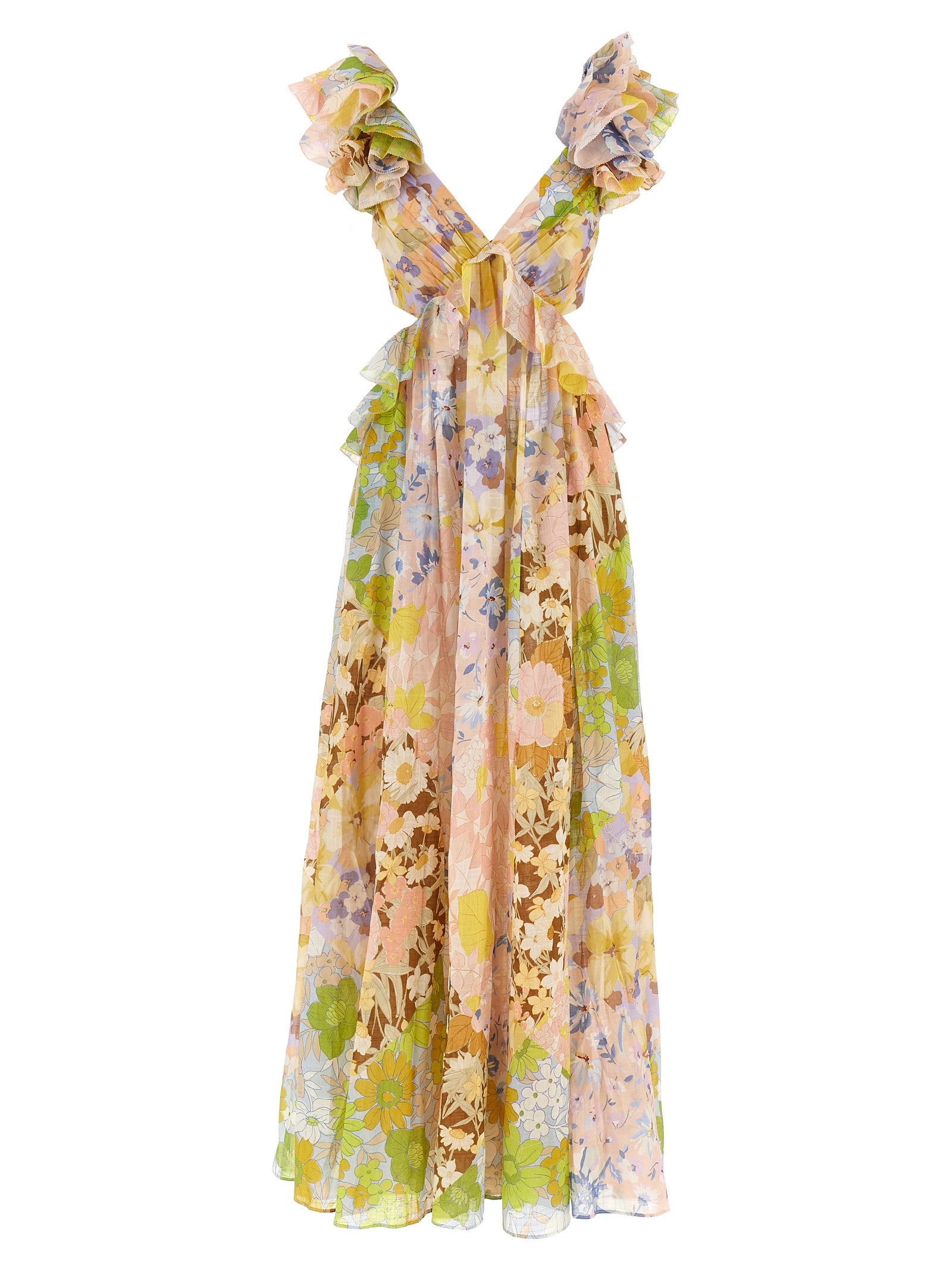 Zimmermann Ruffled Shoulder Dress