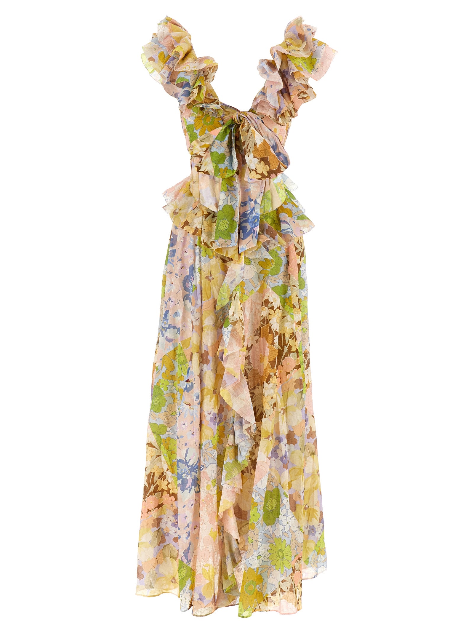 Zimmermann Ruffled Shoulder Dress