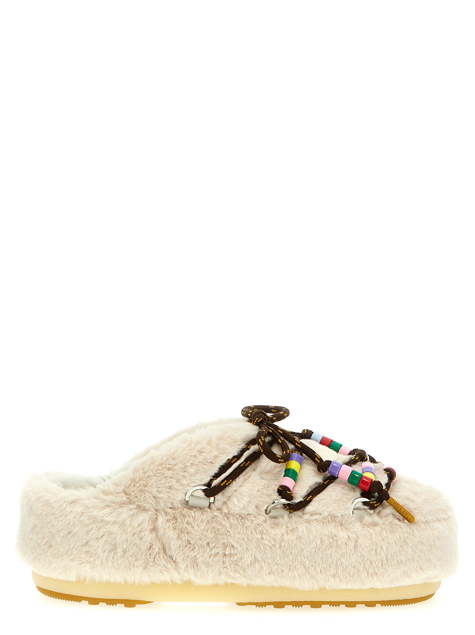 Moon Boot 'Faux-Fur Beads' Mules