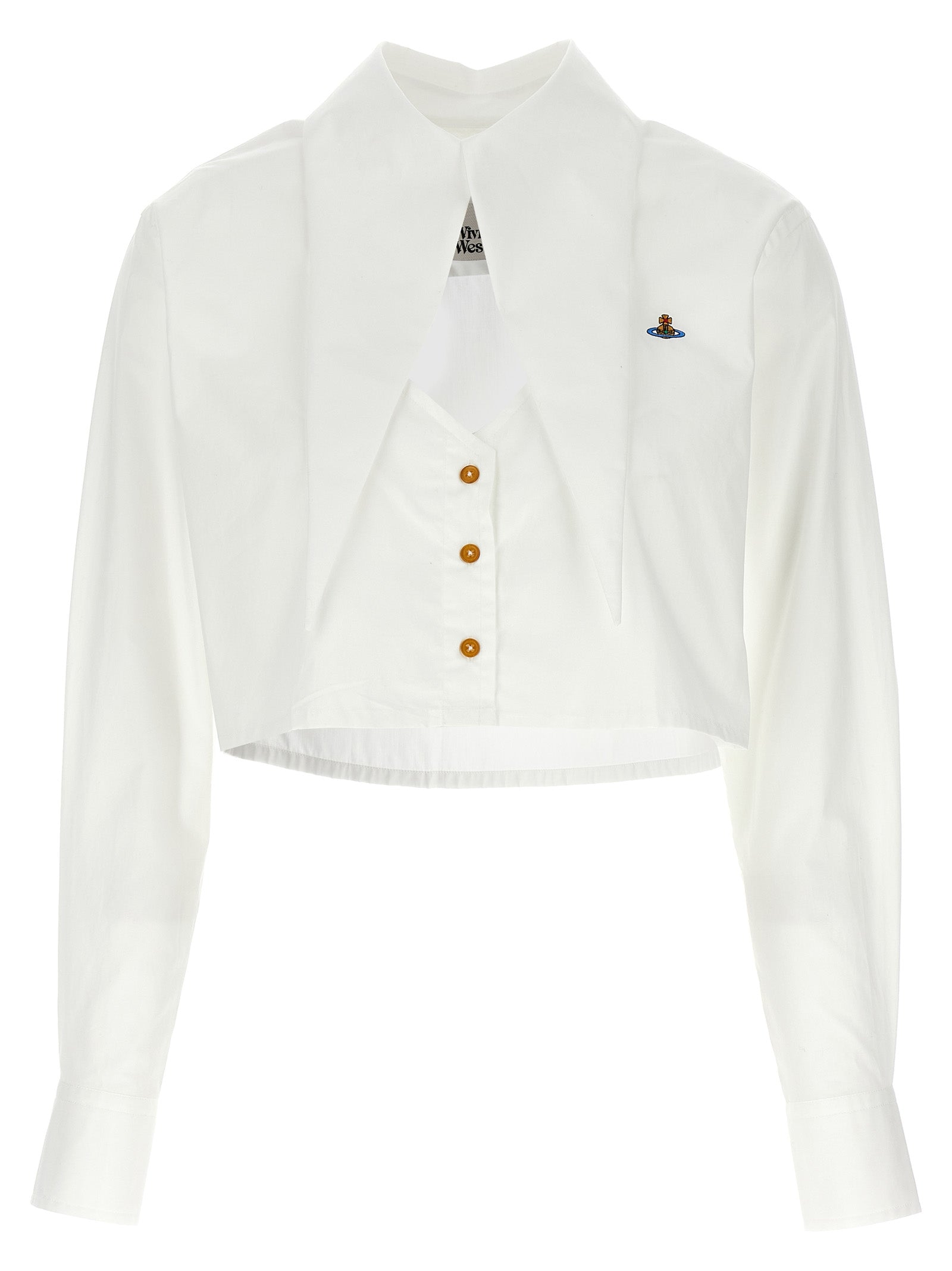 Vivienne Westwood 'Cut Off Heart' Cropped Shirt