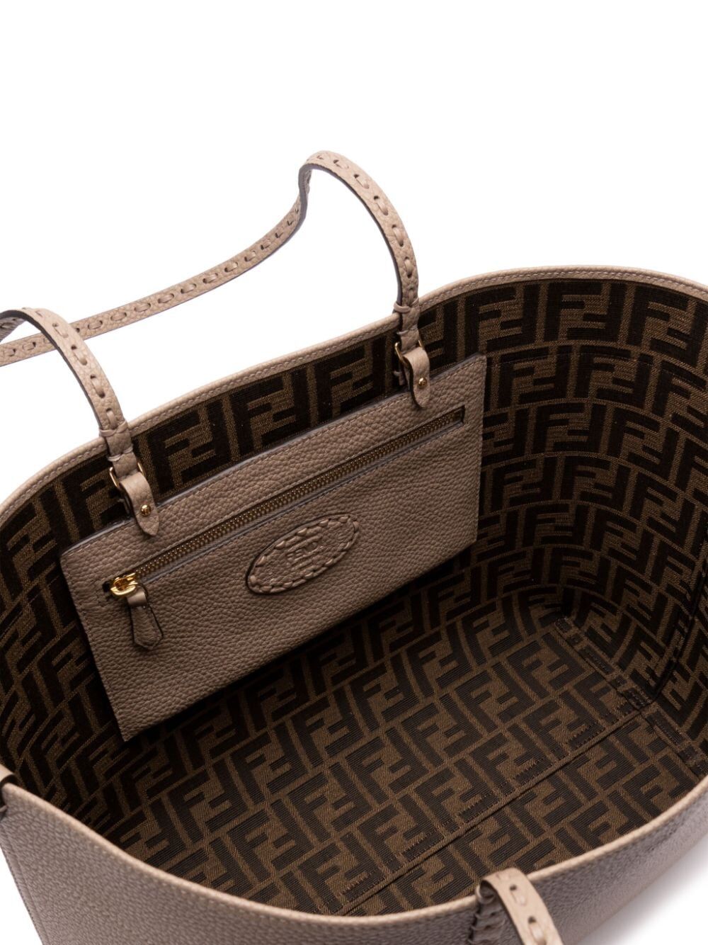 Fendi Medium Roll Bag With Macro Topstitching