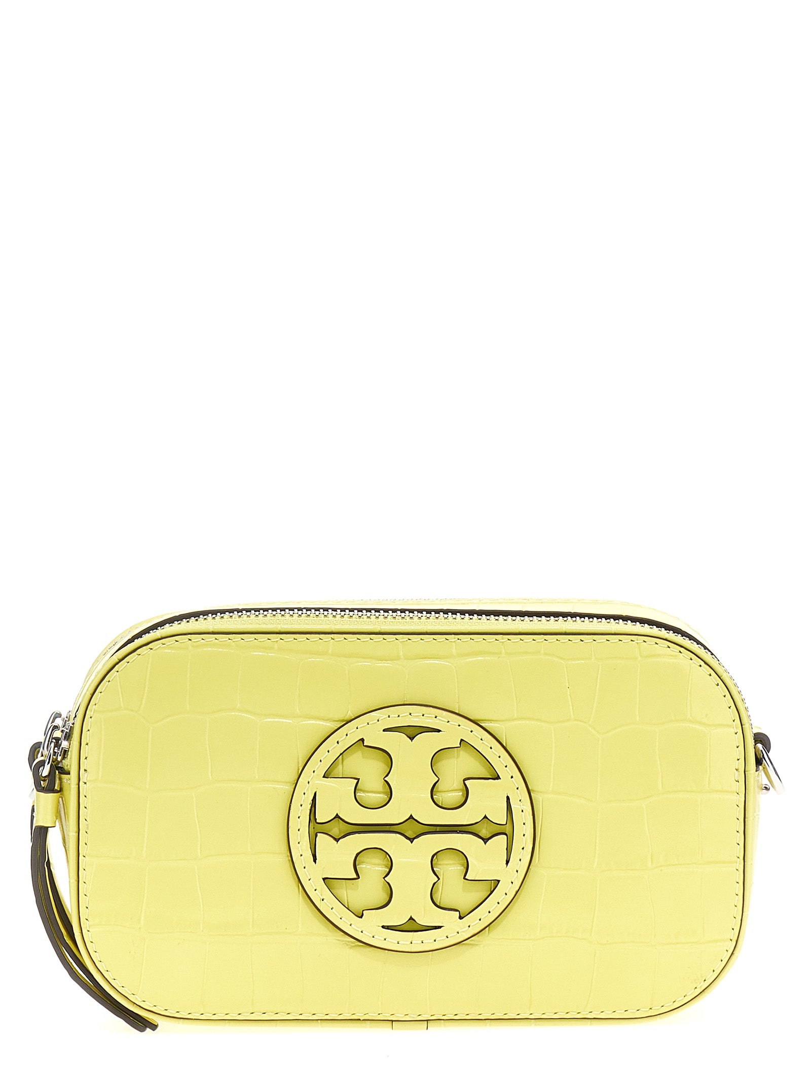 Tory Burch 'Miller Croc Embossed Mini' Crossbody Bag