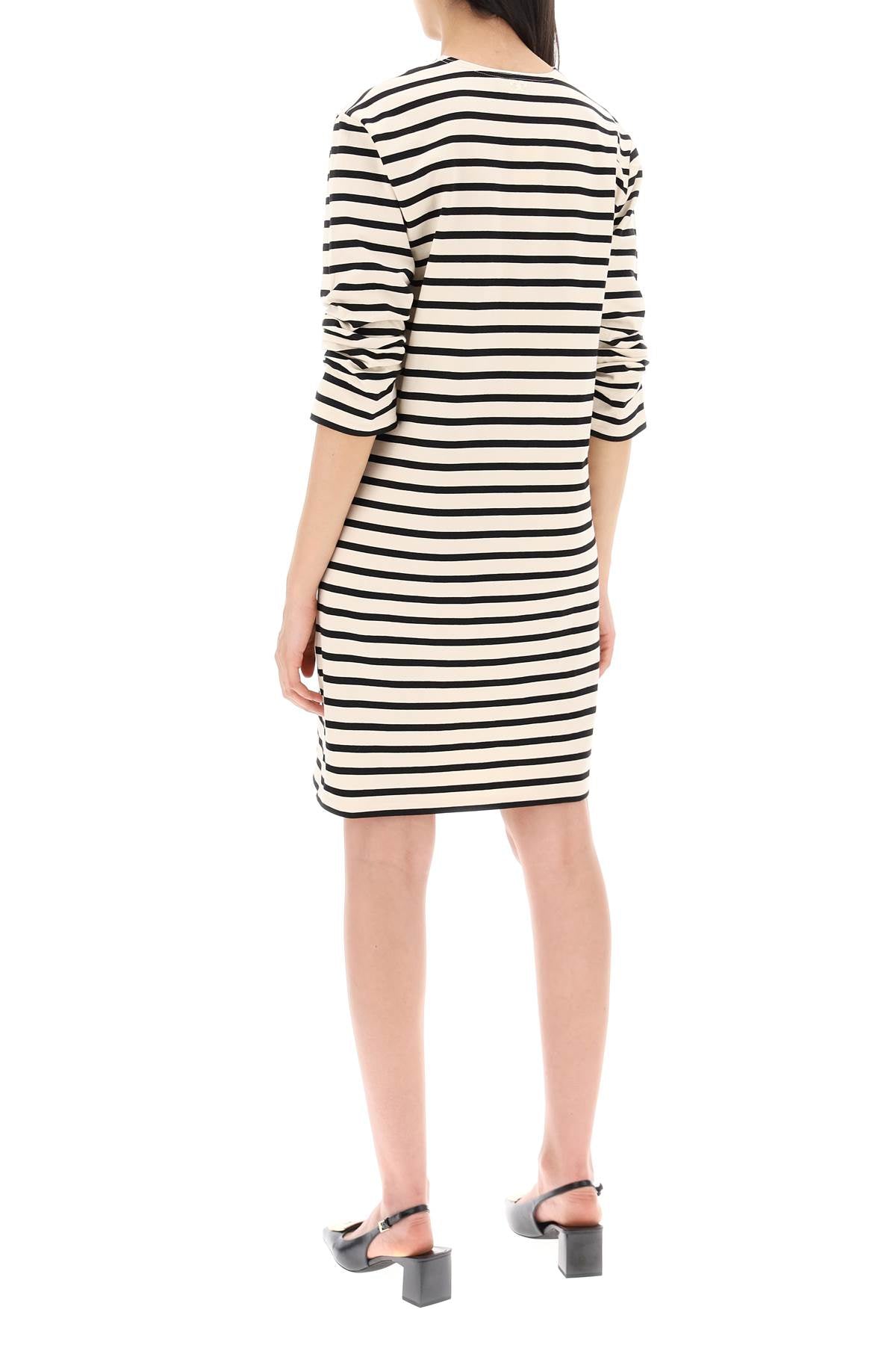 Tory Burch Striped Cotton Dress With Eight