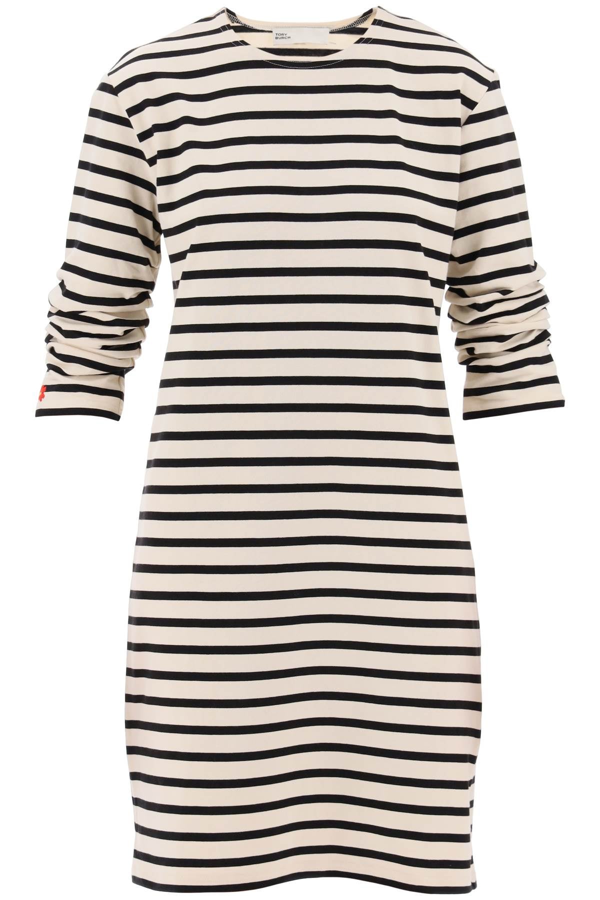 Tory Burch Striped Cotton Dress With Eight