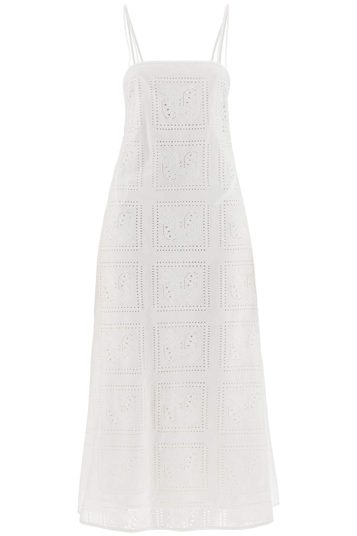 Tory Burch Midi Lace Dress In Seven