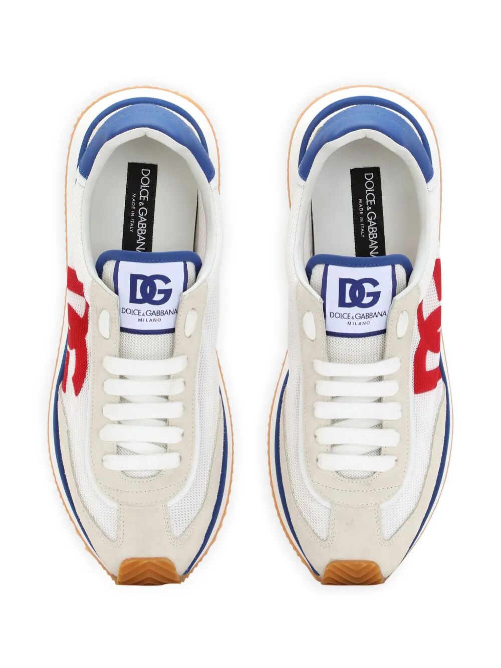 Dolce & Gabbana Suede And Mesh Dg Cushion Sneakers