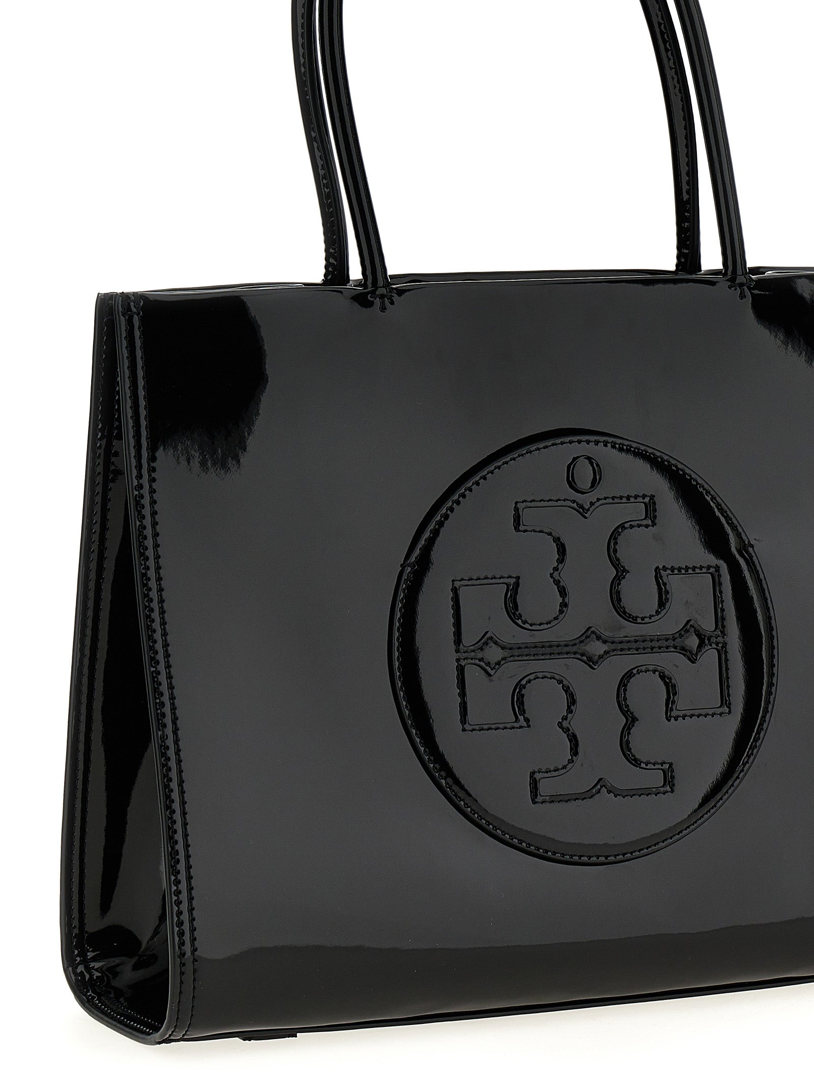 Tory Burch 'Ella Bio Patent Small' Shopping Bag