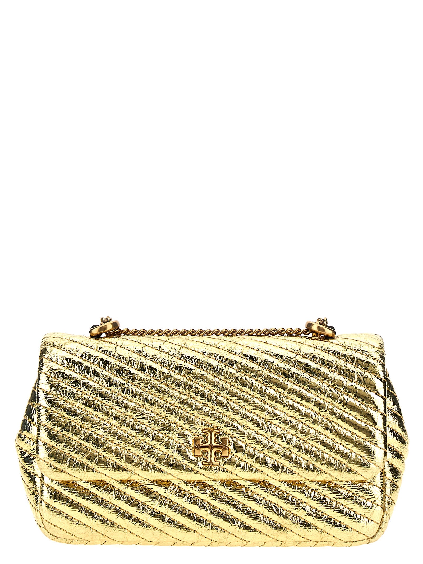 Tory Burch 'Kira Metallic Moto Quilt Mini' Crossbody Bag