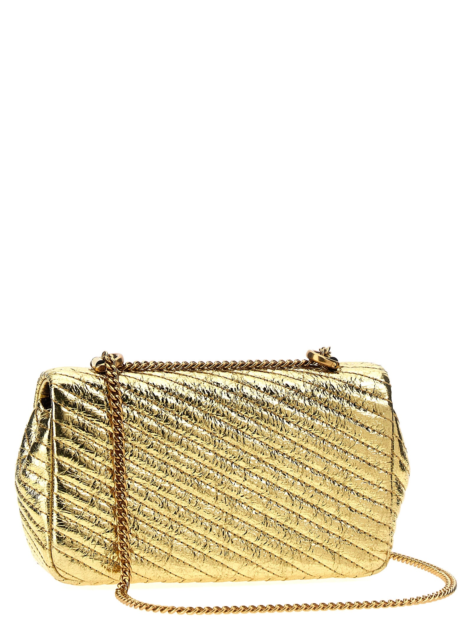 Tory Burch 'Kira Metallic Moto Quilt Mini' Crossbody Bag