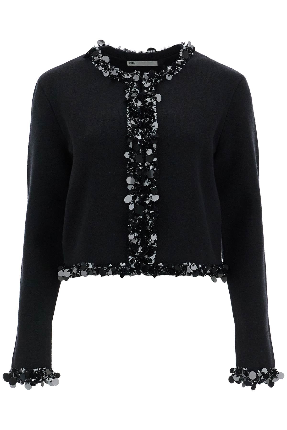 Tory Burch Beaded Cardigan