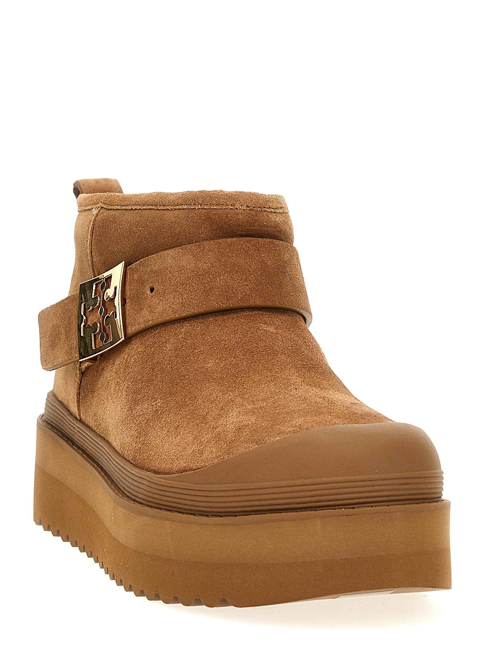 Tory Burch 'Mellow Shearling Platform' Ankle Boots