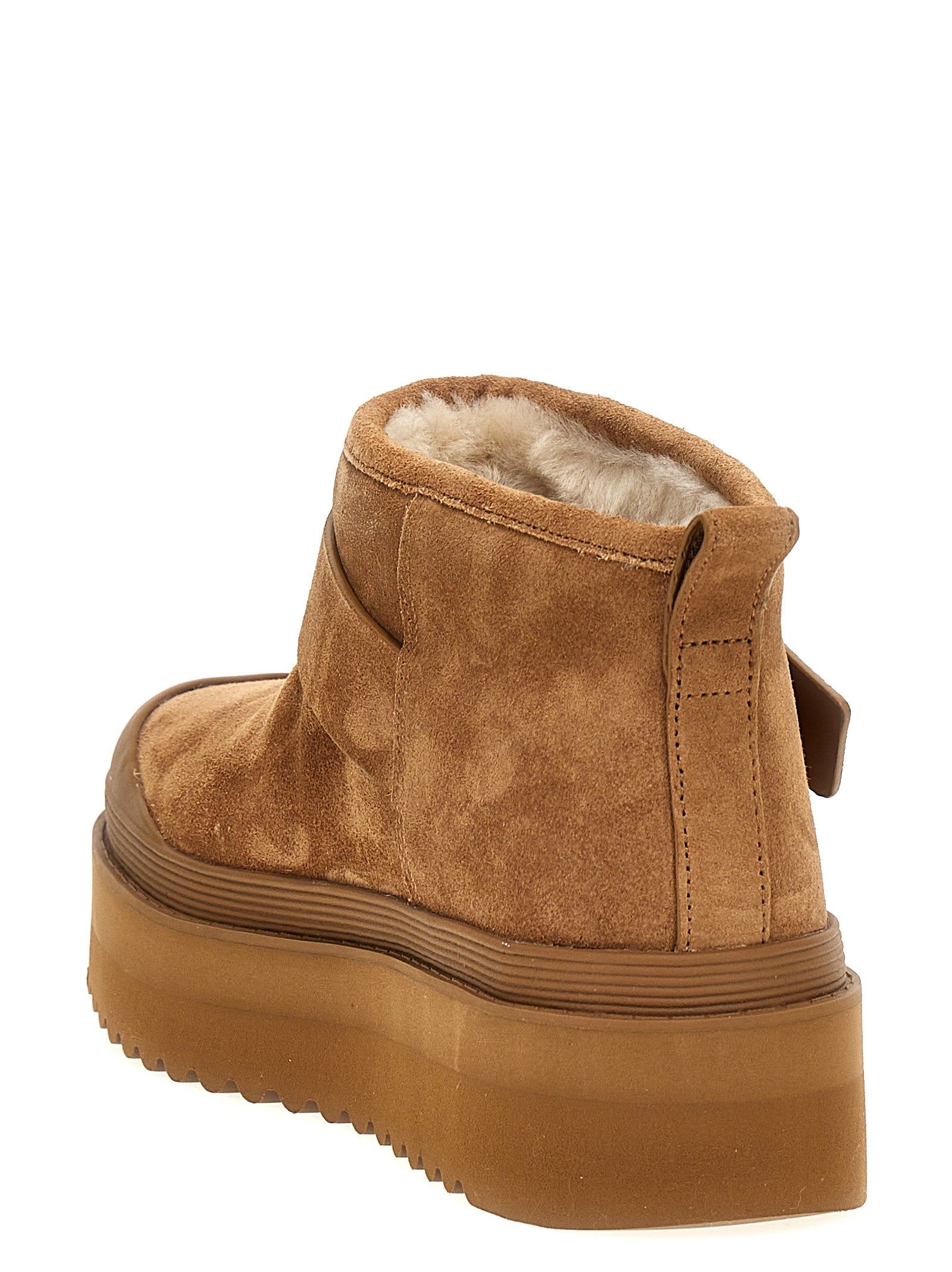 Tory Burch 'Mellow Shearling Platform' Ankle Boots