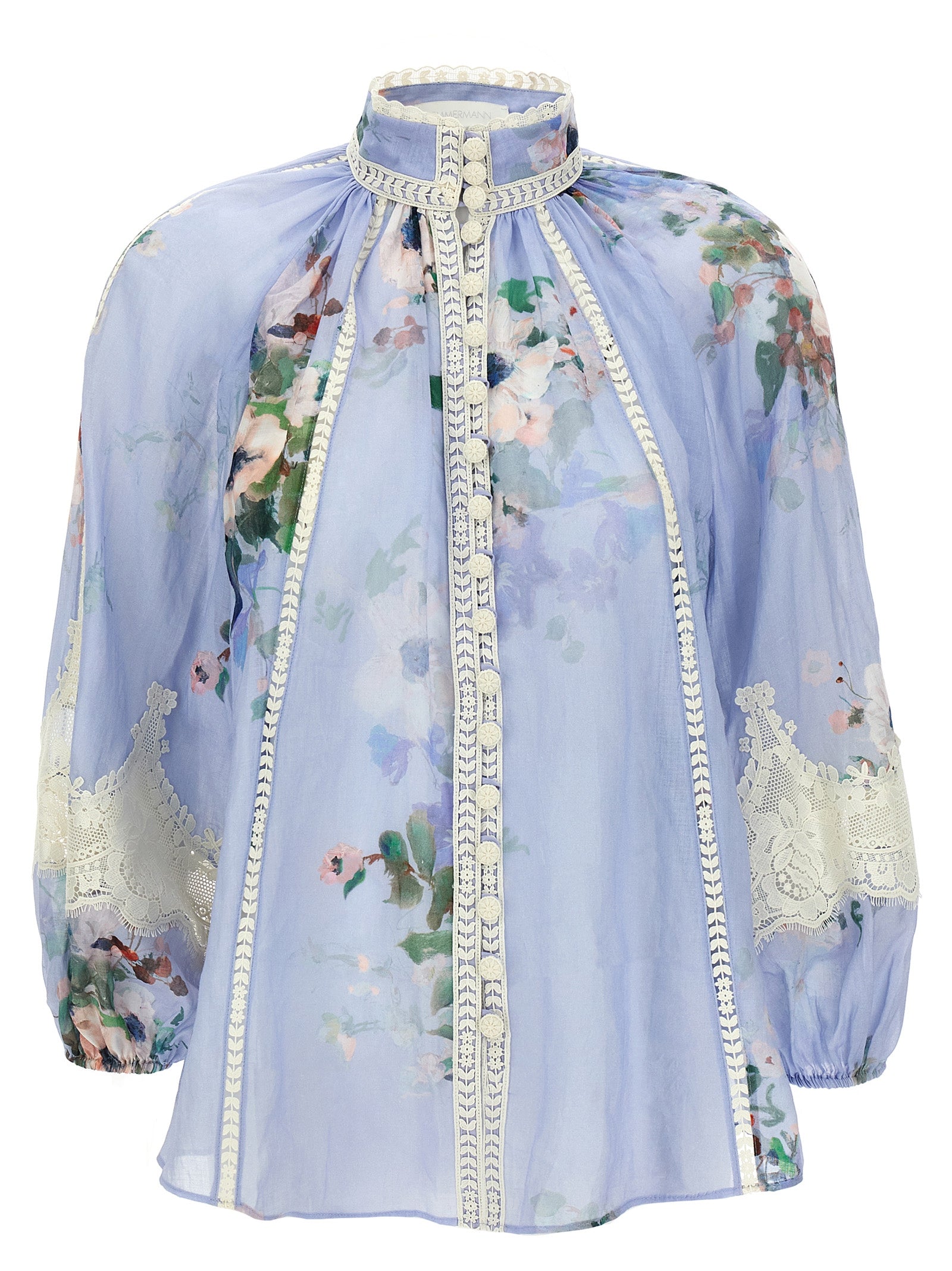 Zimmermann 'Everley Lace Trim' Blouse