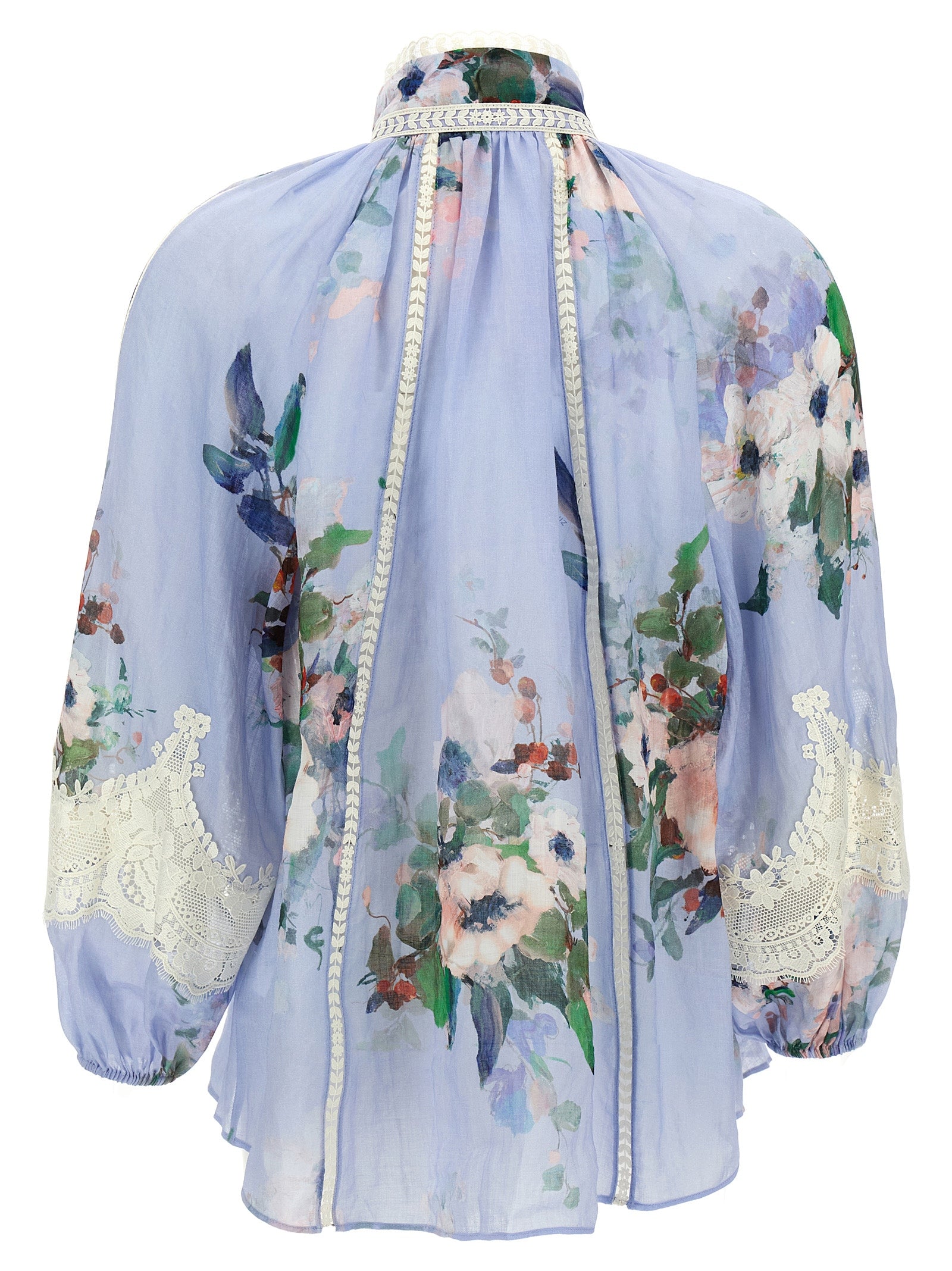 Zimmermann 'Everley Lace Trim' Blouse