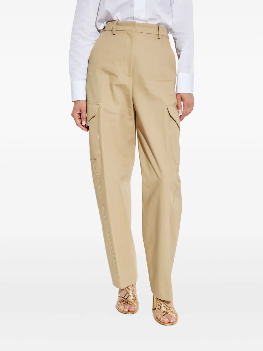 Givenchy Cotton And Wool Cocoon Trousers With Pockets