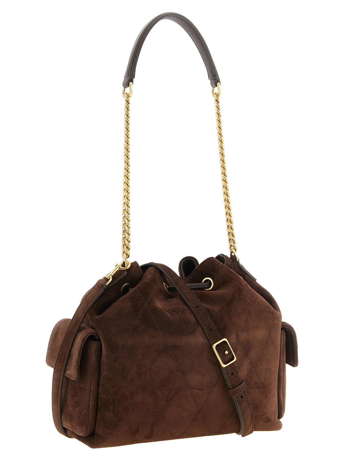 Tory Burch Medium Brown 'Charlie' Shoulder Bag
