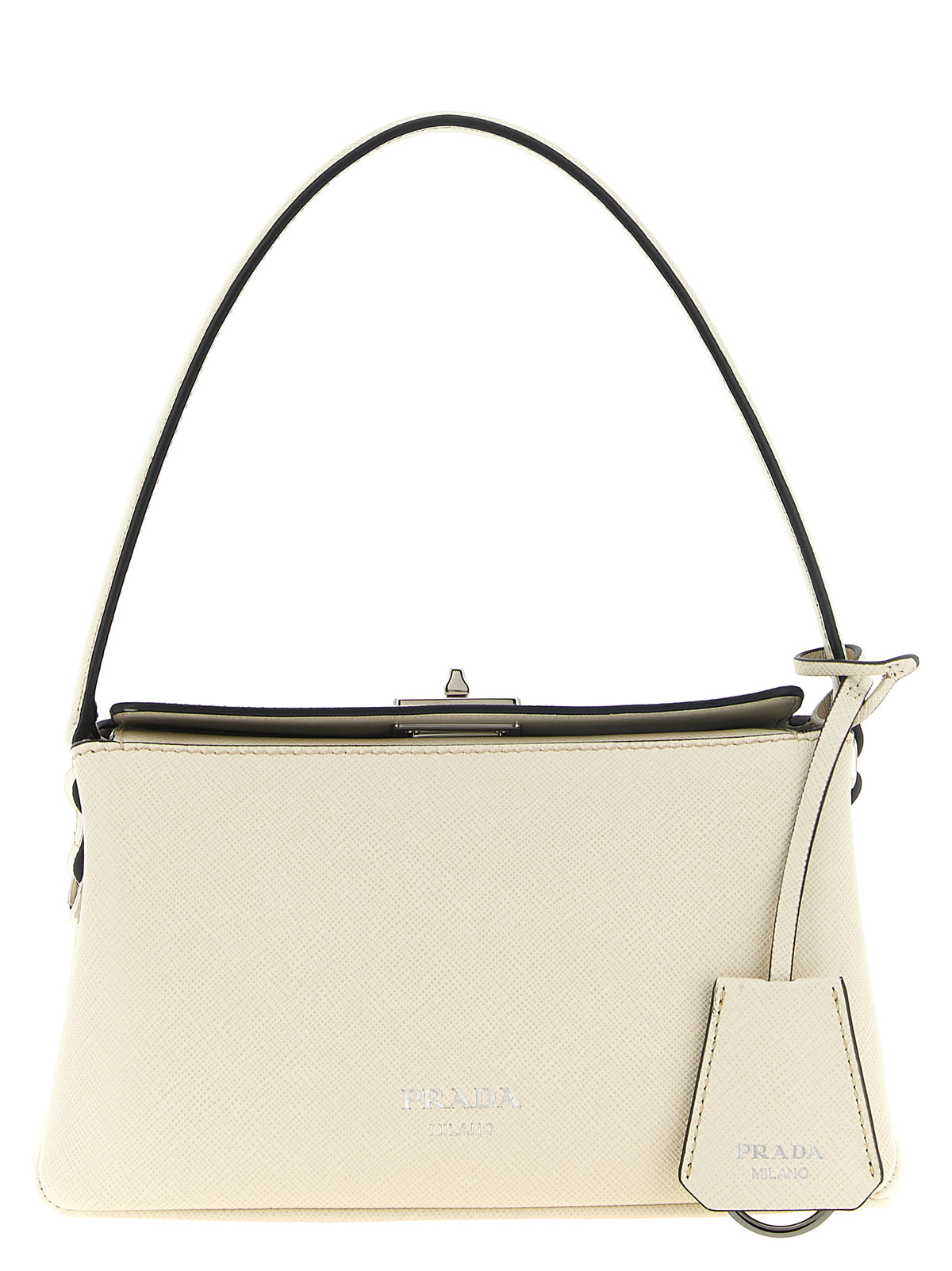 Prada White 'Prada Midi' Handbag