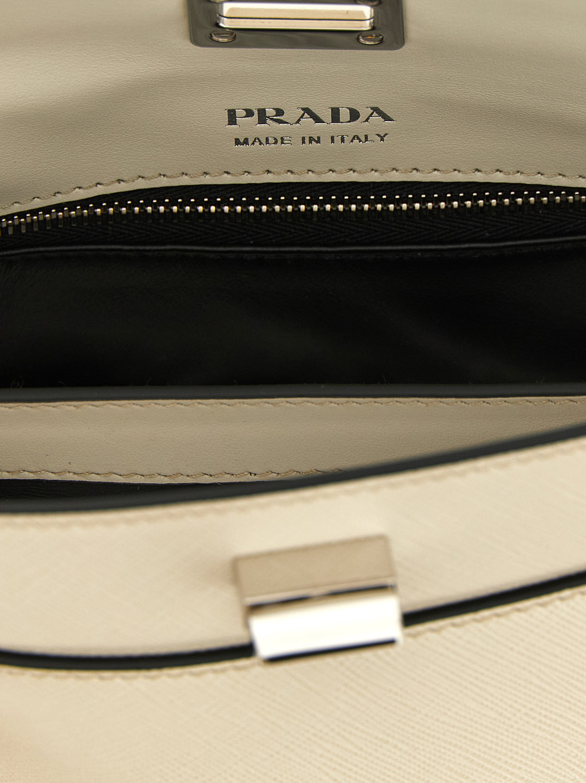 Prada White 'Prada Midi' Handbag
