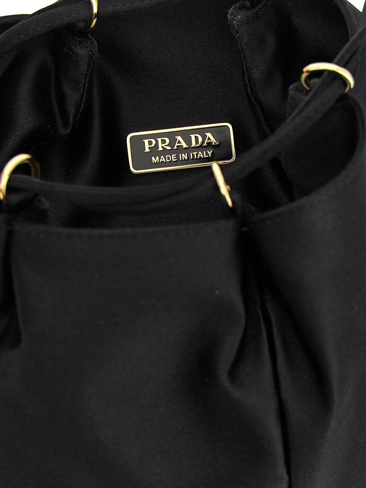 Prada Satin Mini Bucket Bag
