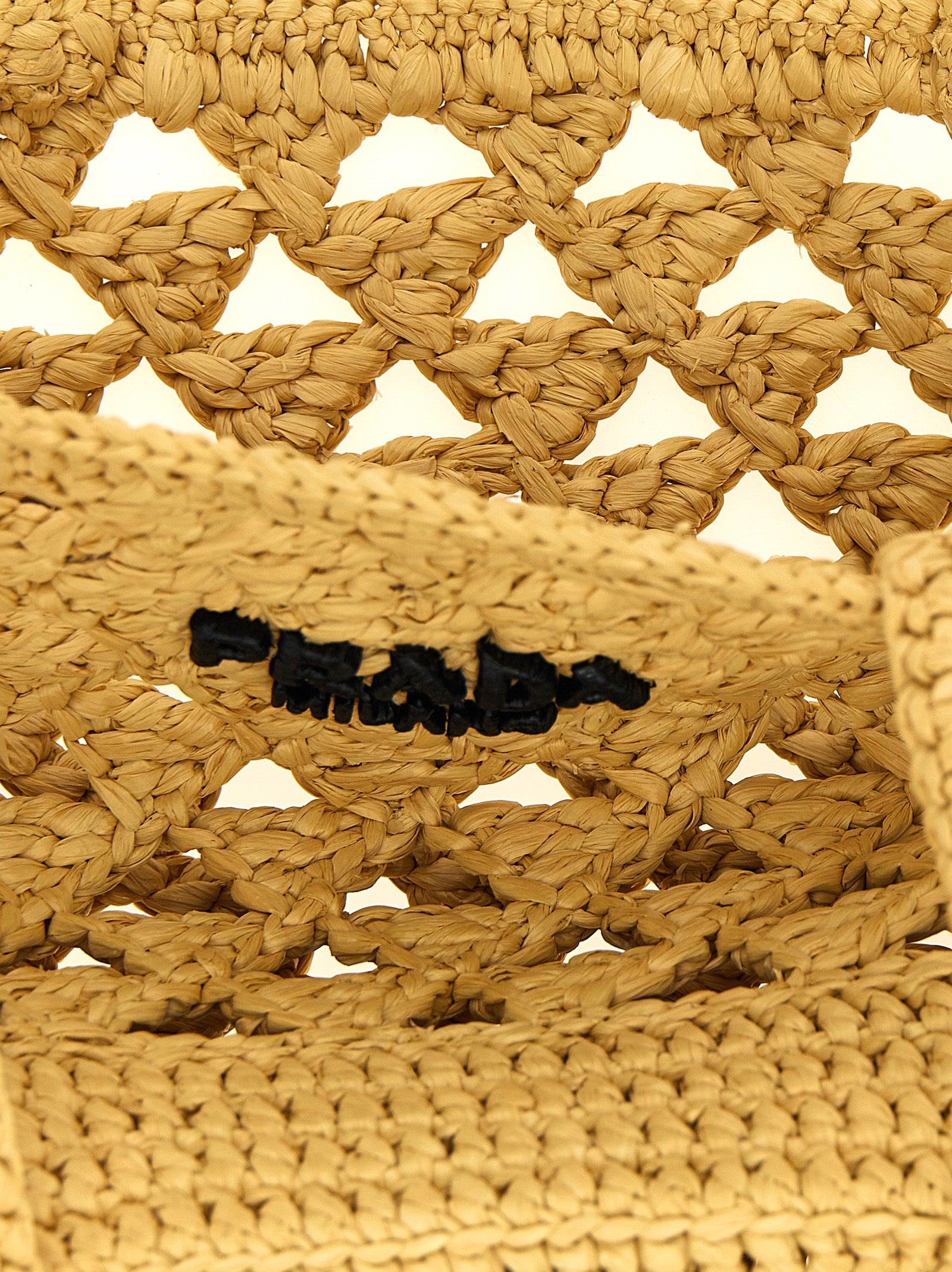 Prada Crochet Logo Handbag