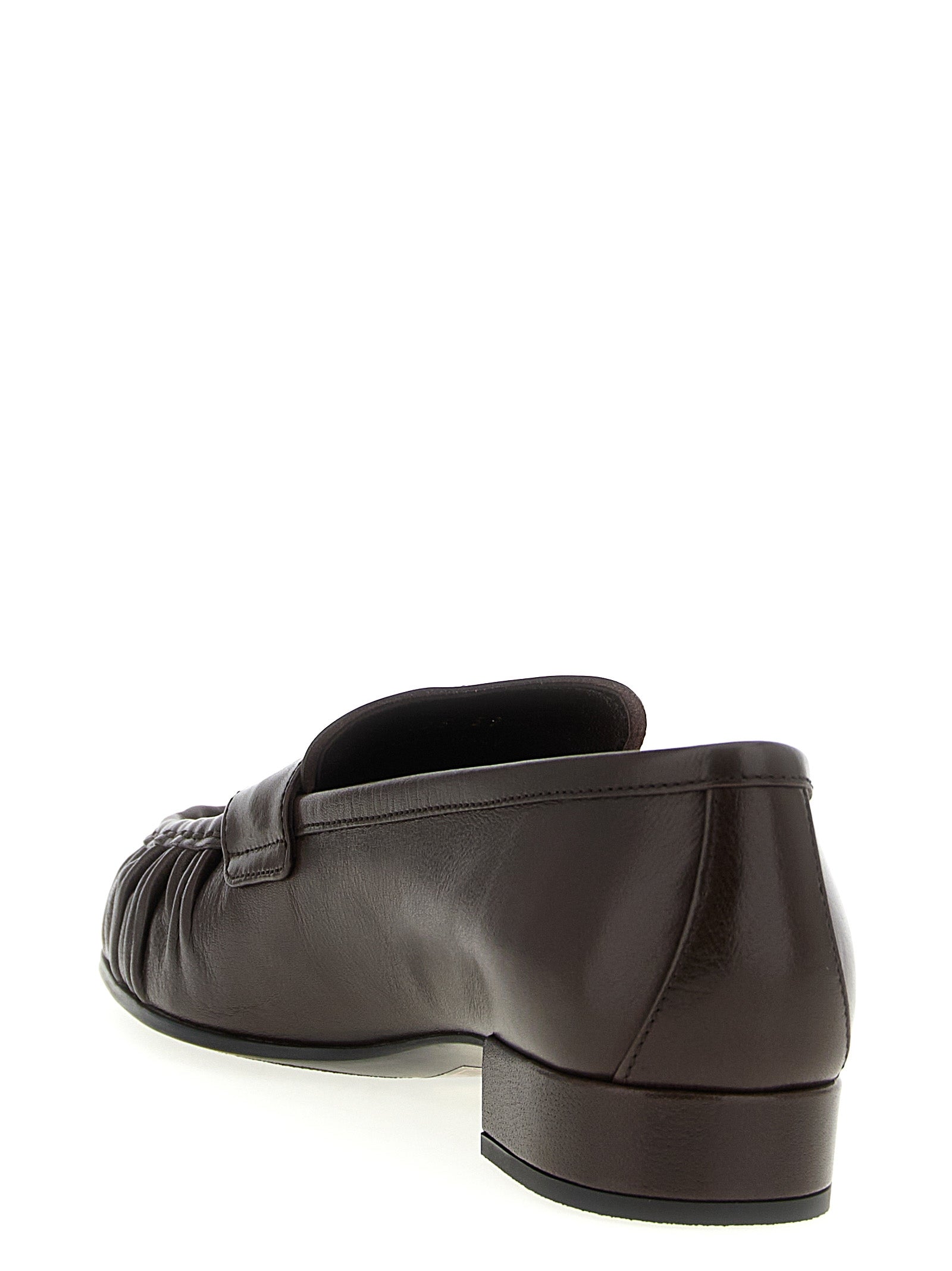 Prada Curled Toe Moccasins