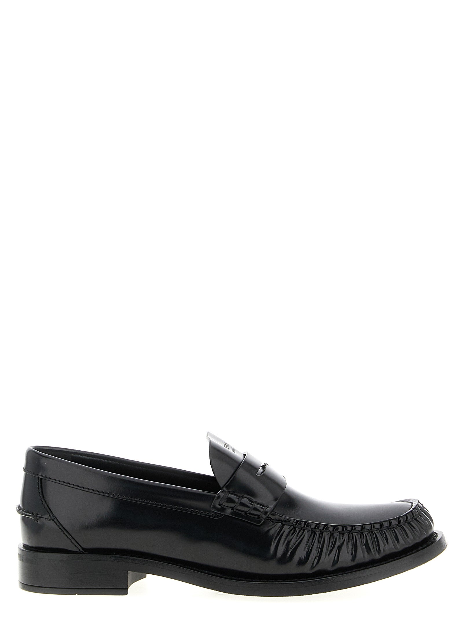 Prada Brushed Leather Loafers
