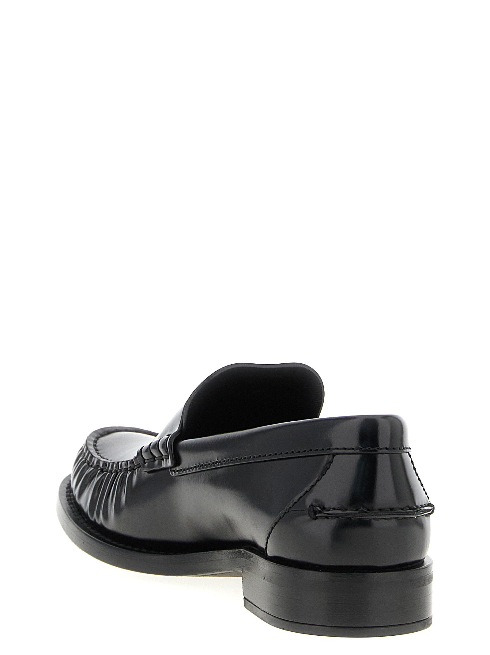 Prada Brushed Leather Loafers