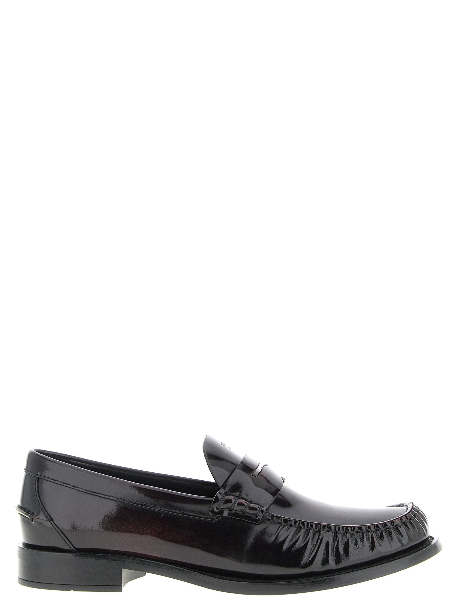 Prada Brushed Leather Loafers