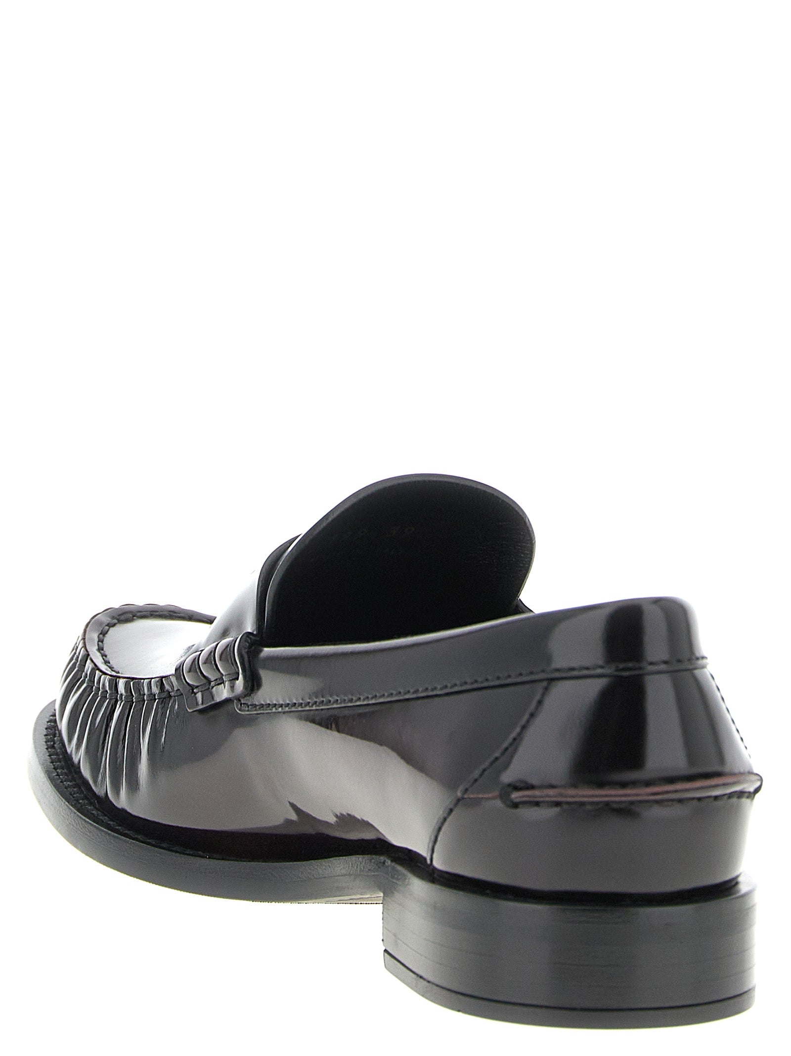 Prada Brushed Leather Loafers