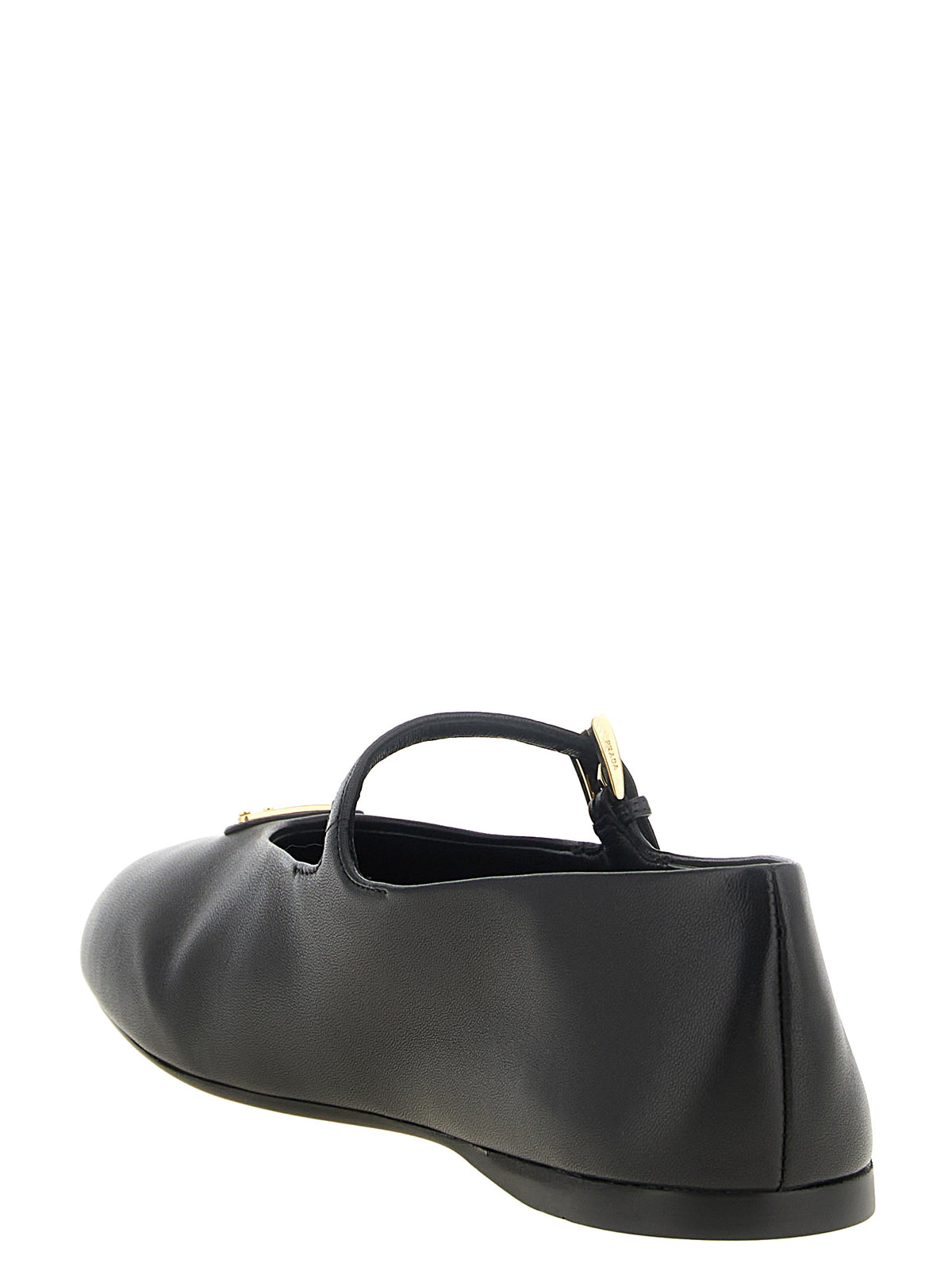 Prada Black Nappa Ballet Flats