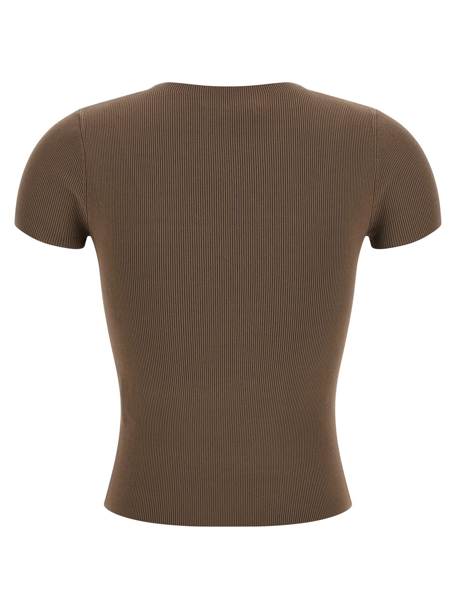 Alexander Wang Ribbed T-Shirt With Logo