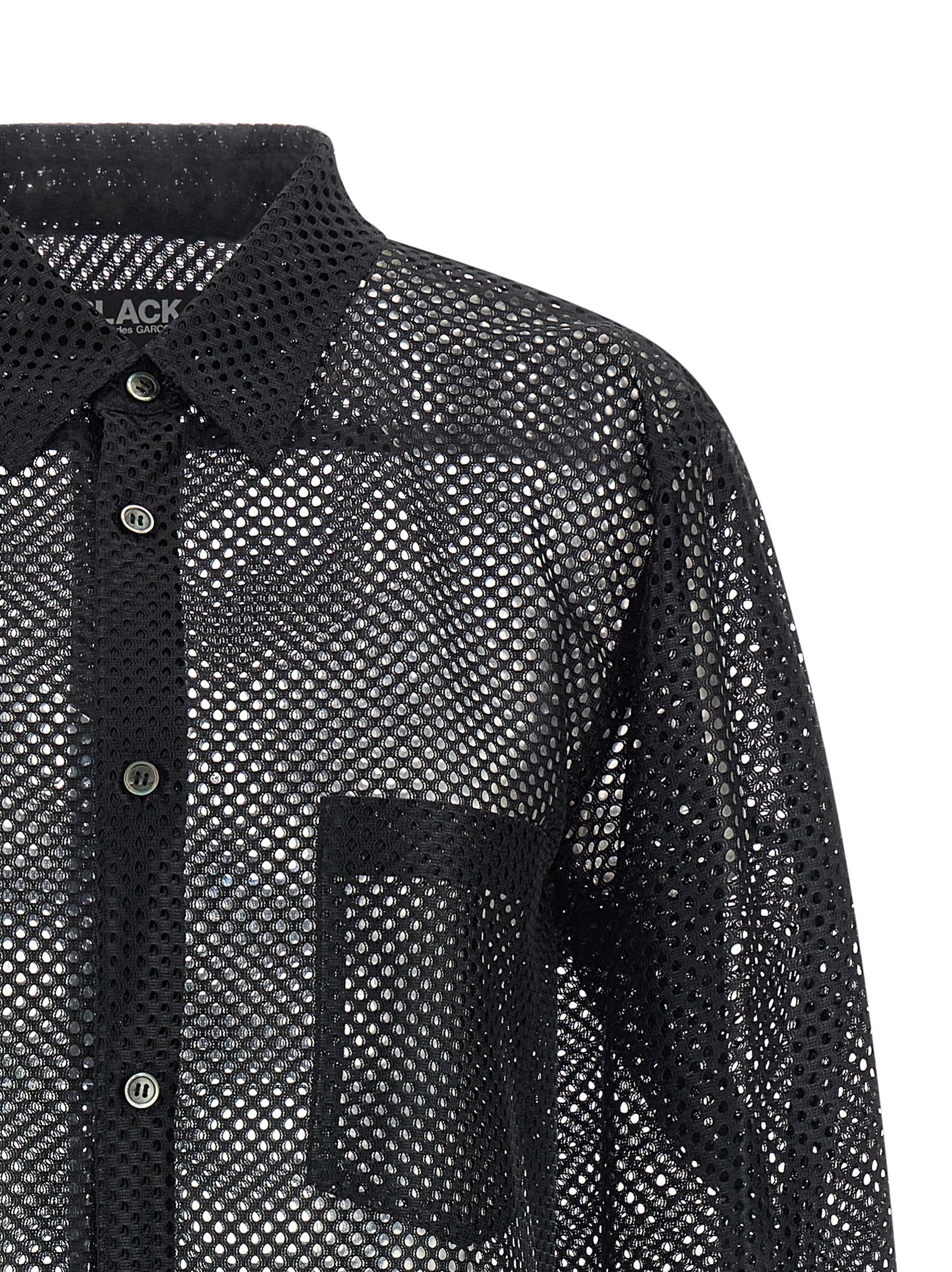 Comme Des Garcons Black Mesh Shirt