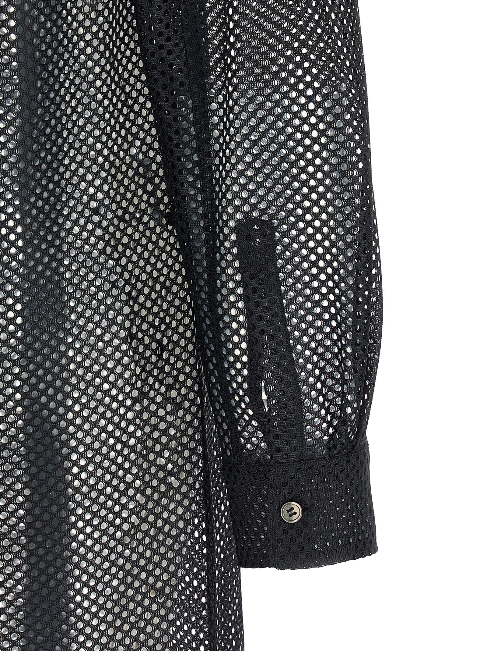 Comme Des Garcons Black Mesh Shirt