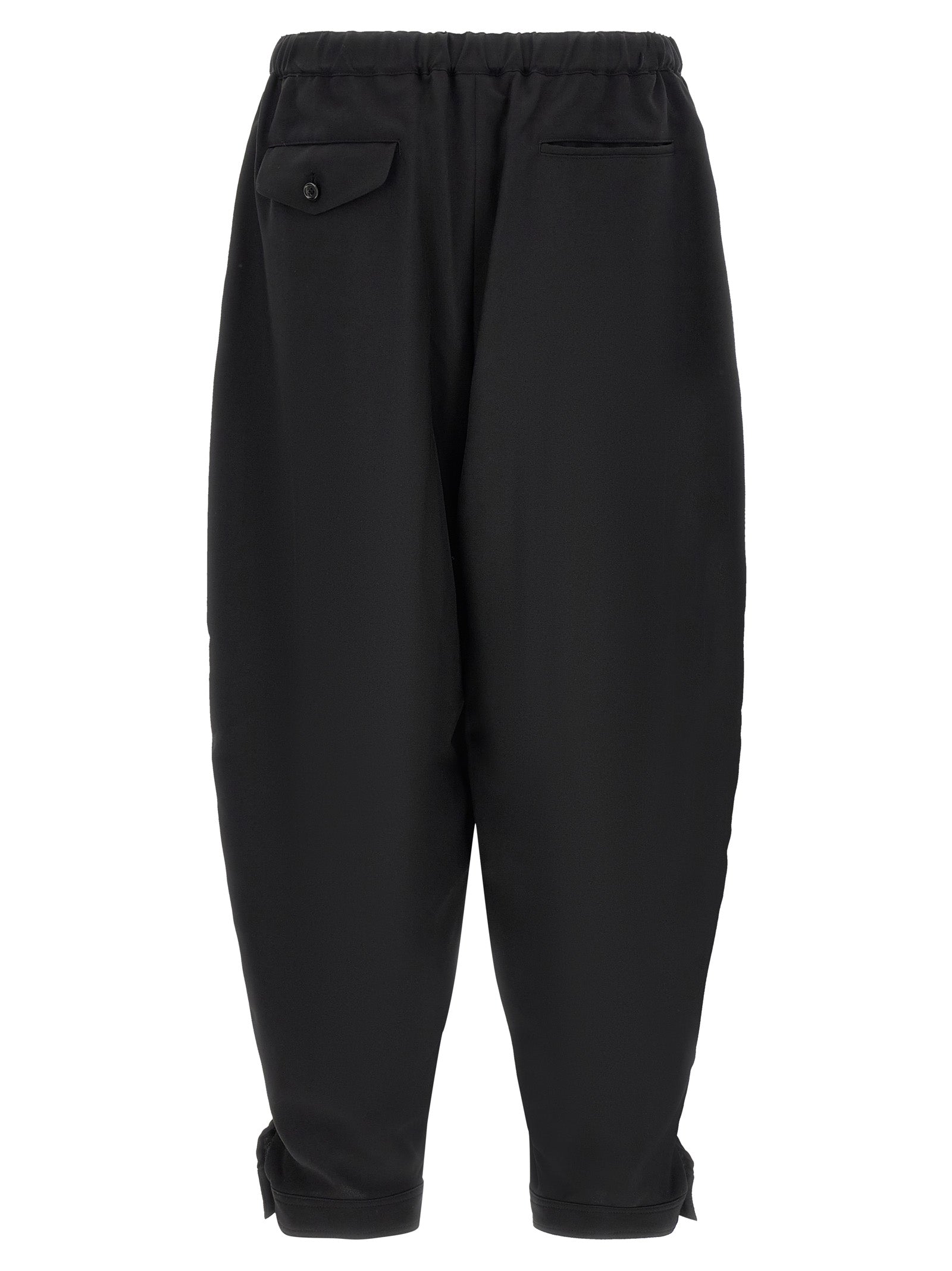 Comme Des Garcons Black Barrel Leg Pants