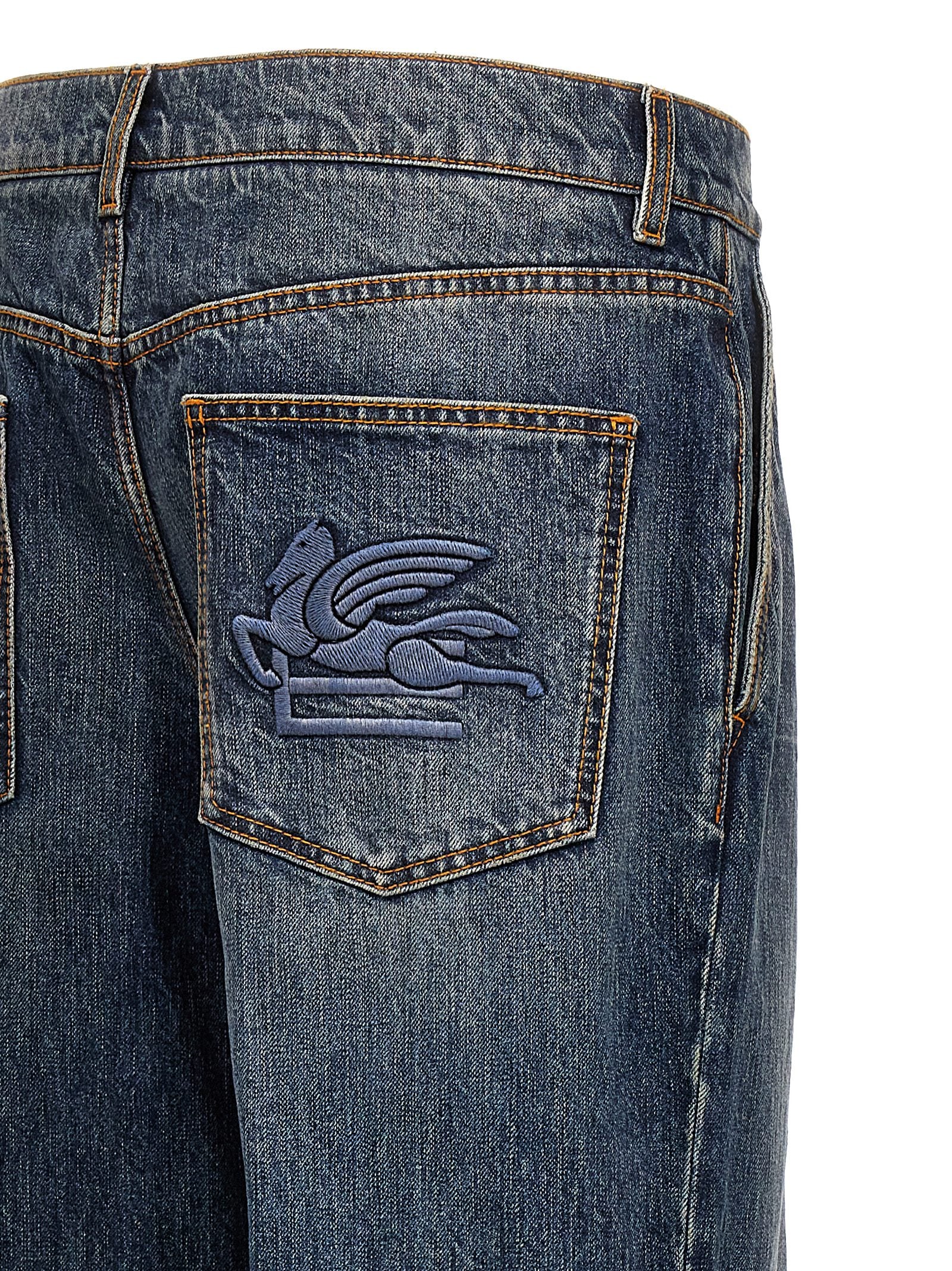 Etro Logo Embroidery Jeans