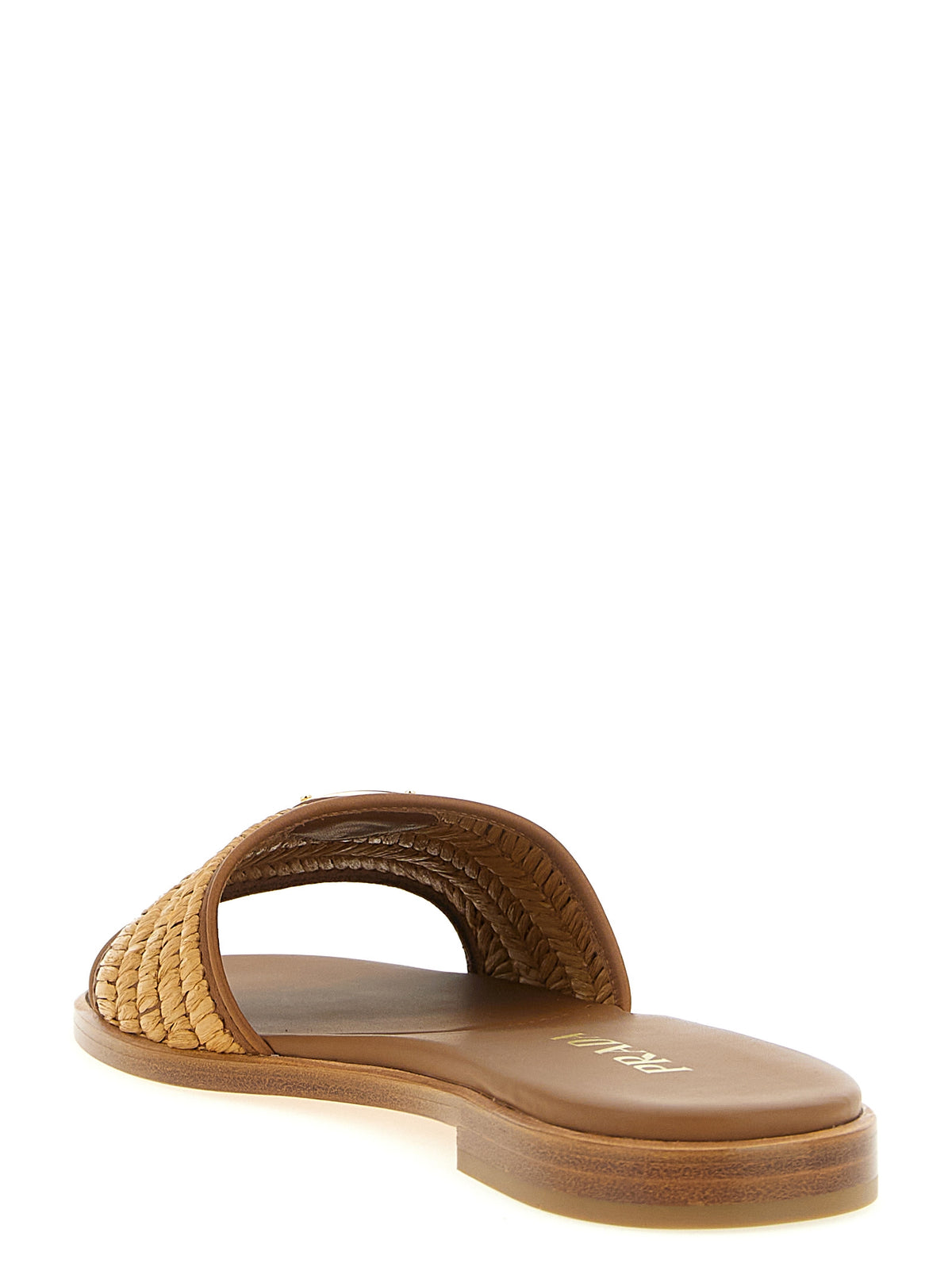 Prada Raffia Slides