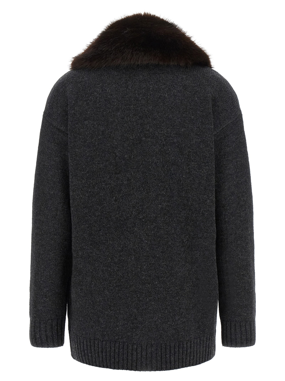 Lauren Ralph Lauren Fur Insert Cardigan