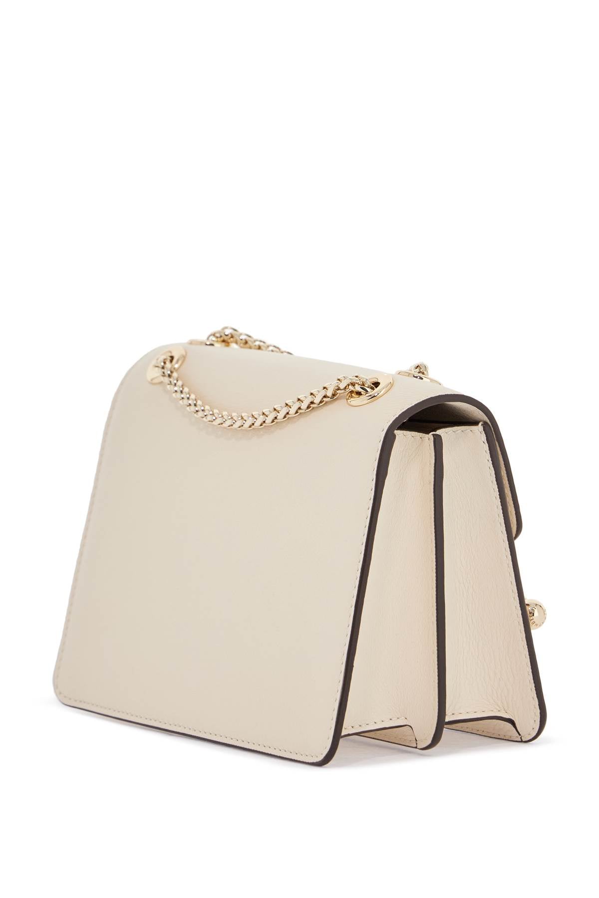 Strathberry East/West Mini Compact Shoulder Bag In Vanilla Calf Leather