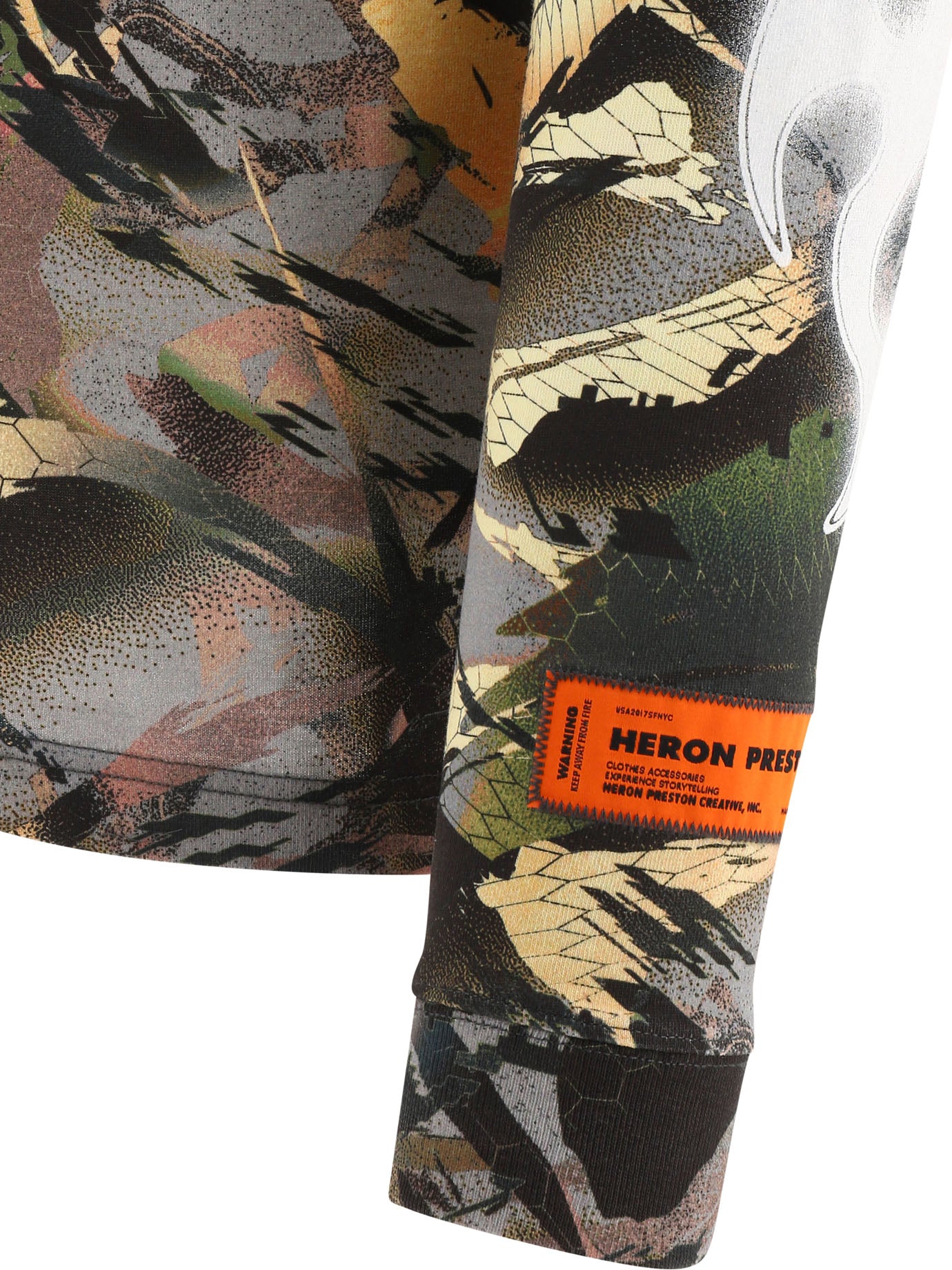 Heron Preston Camo Flaming T-Shirt