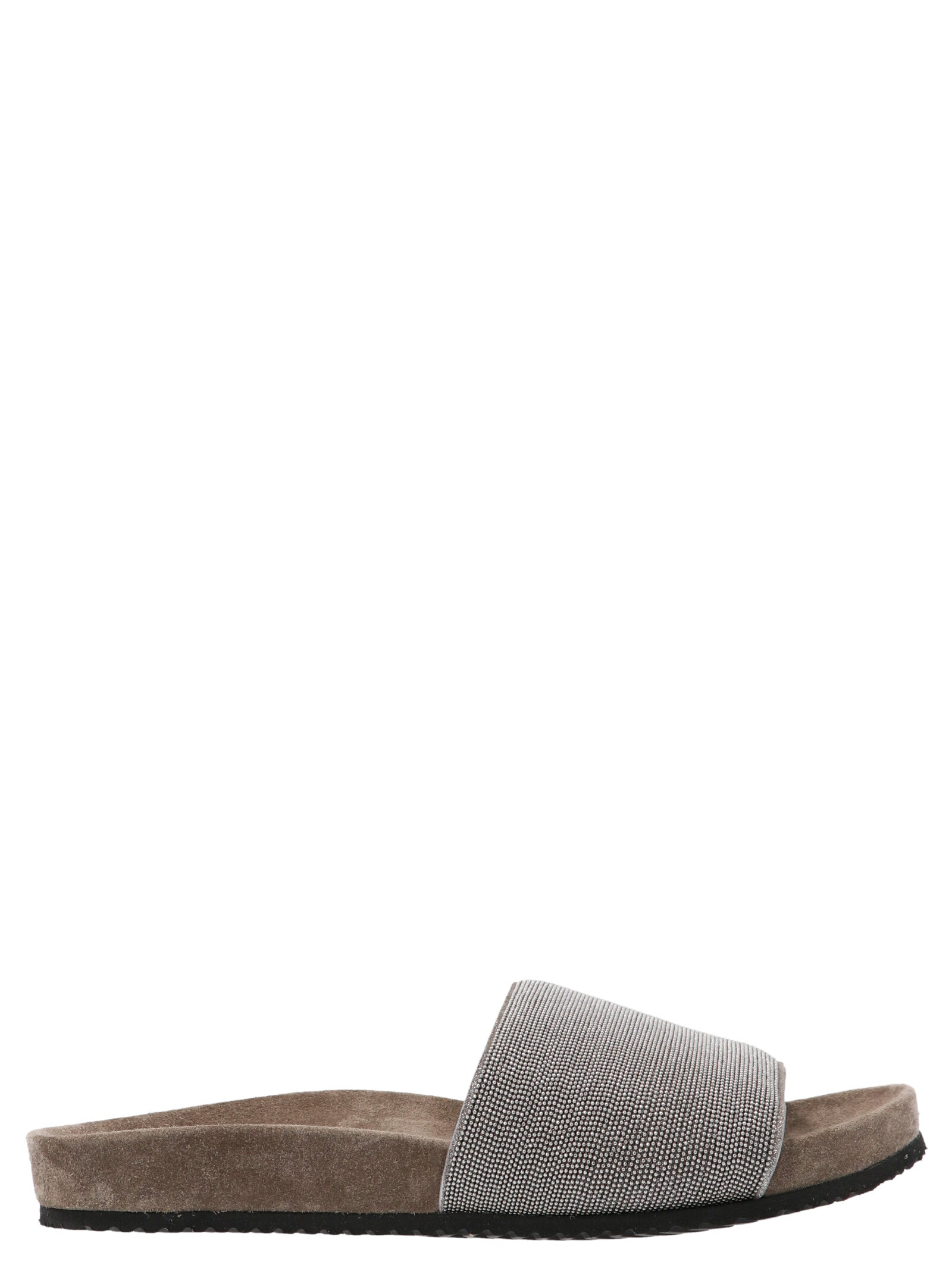 Brunello Cucinelli 'Monile' Suede Slides