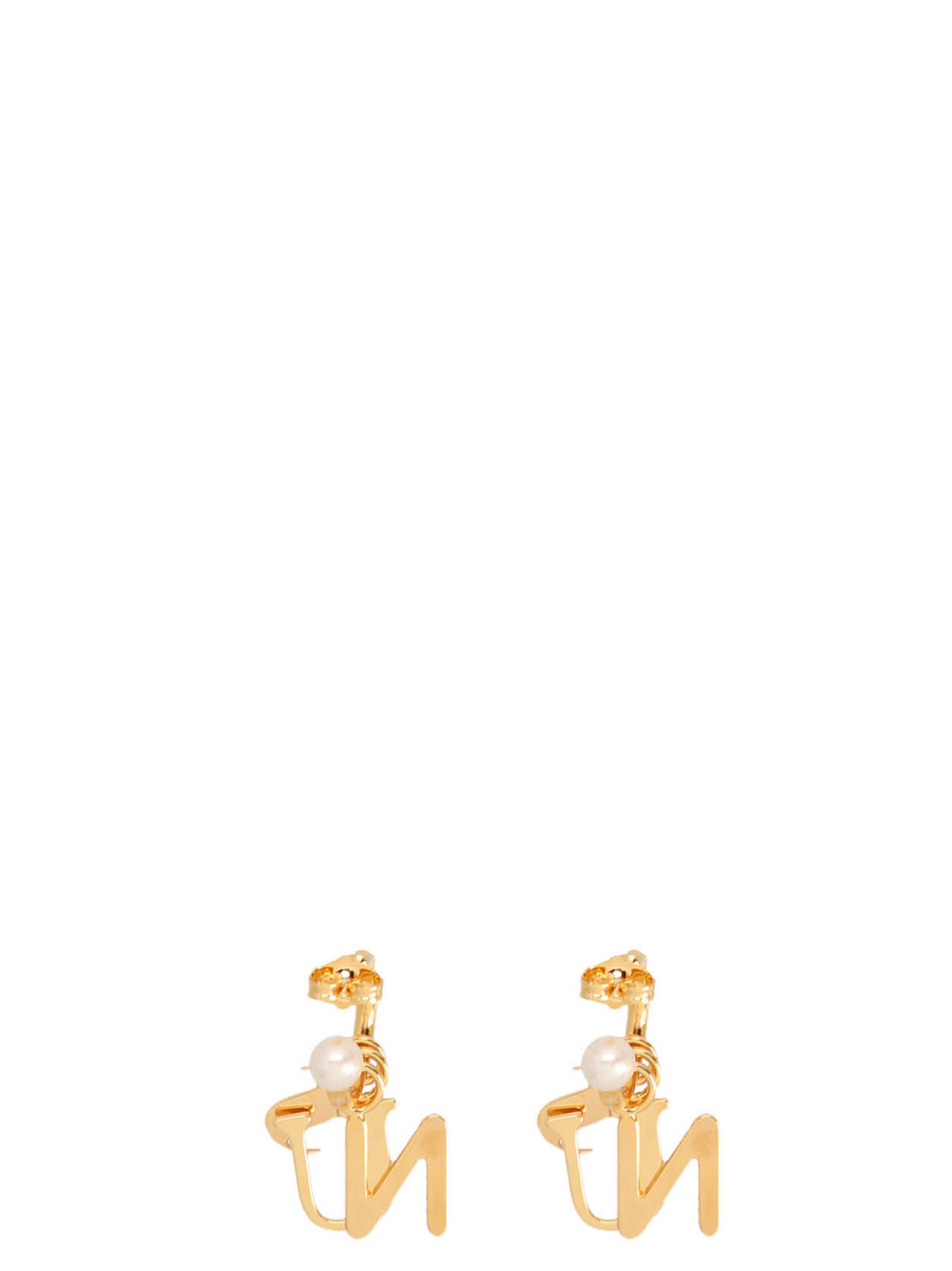 Sunnei Logo Pearl Earrings