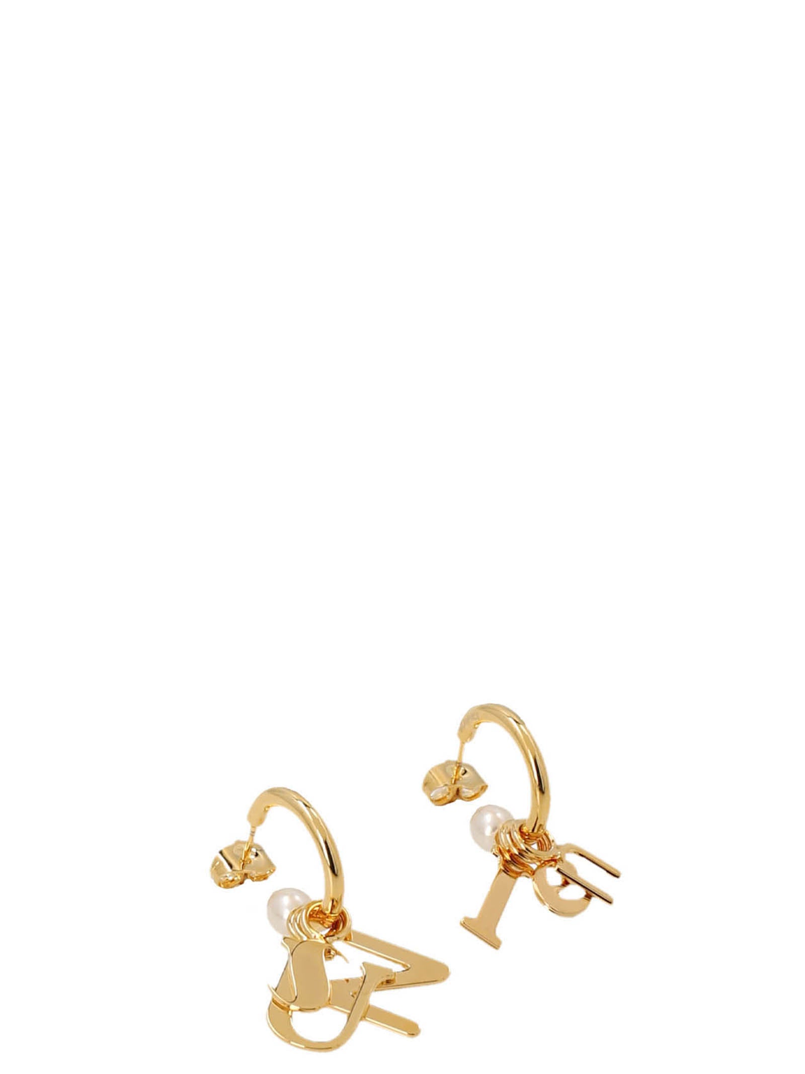 Sunnei Logo Pearl Earrings