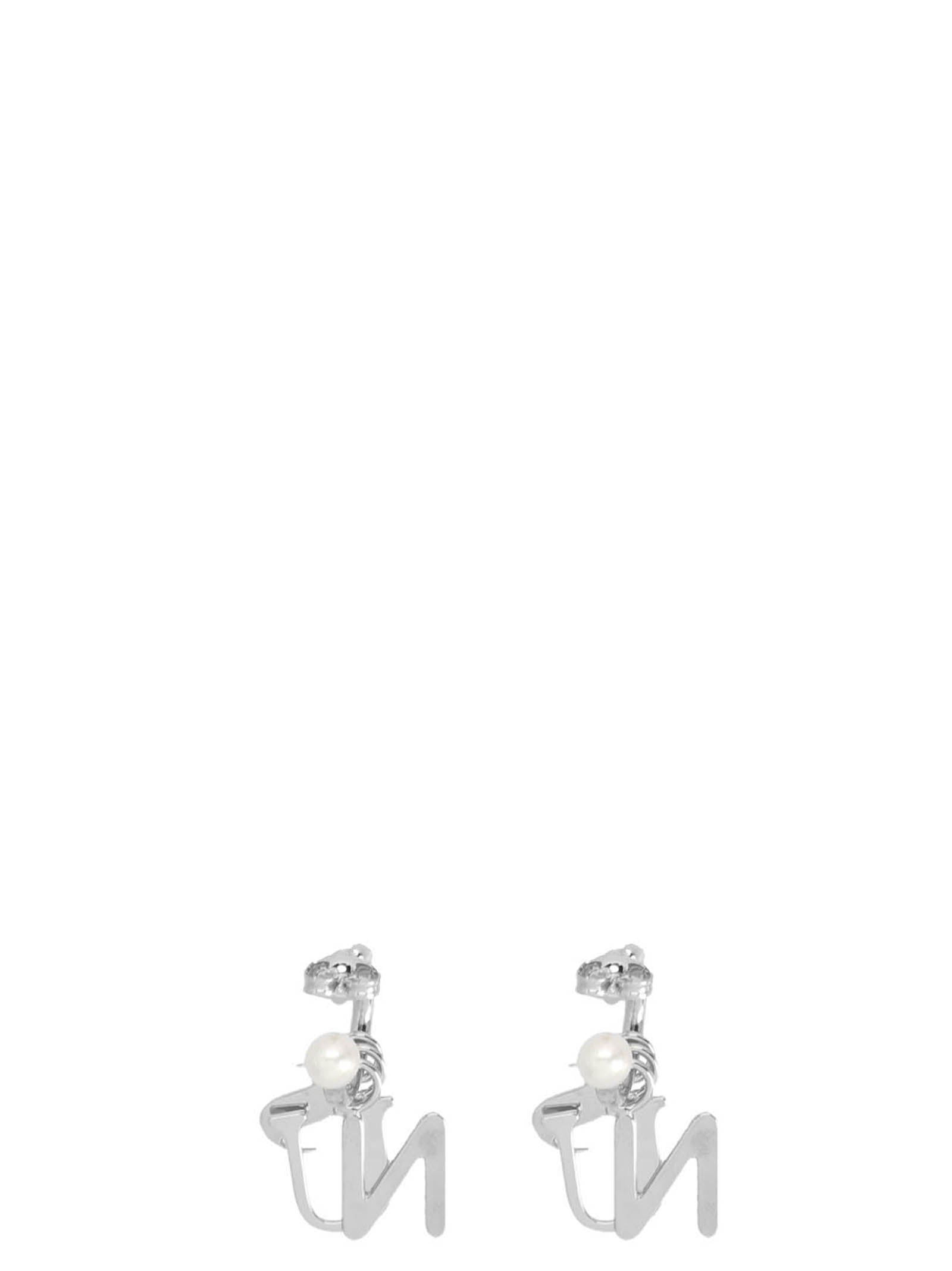 Sunnei Logo Pearl Earrings